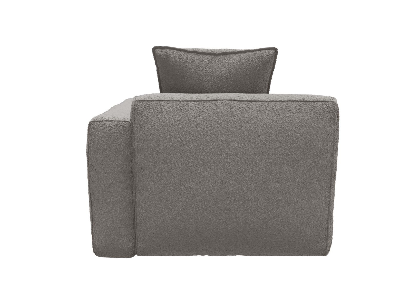 Riley Apt Boucle Pumice Right Arm Facing Chair Module color Boucle Pumice
