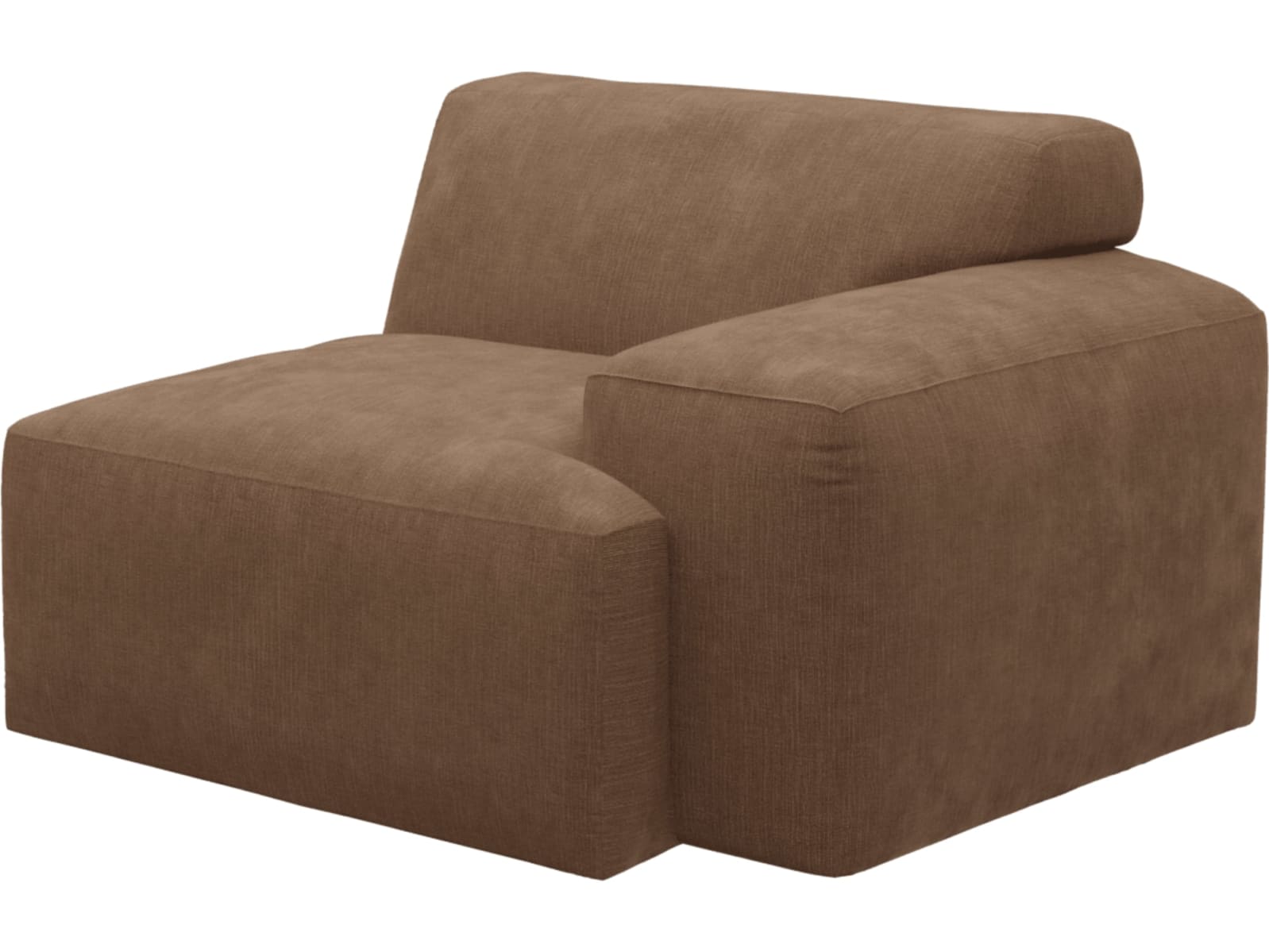 Copenhagen Tribute Chestnut Right Arm Facing Sofa Module color Tribute Chestnut