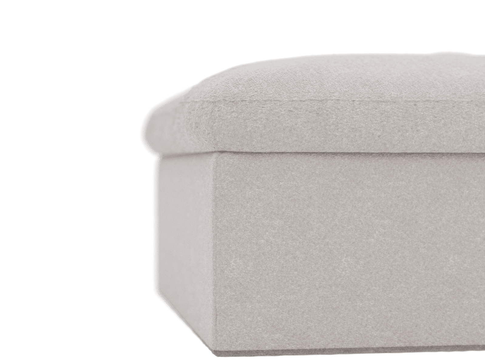 Retreat Boucle Pumice Ottoman color Boucle Pumice