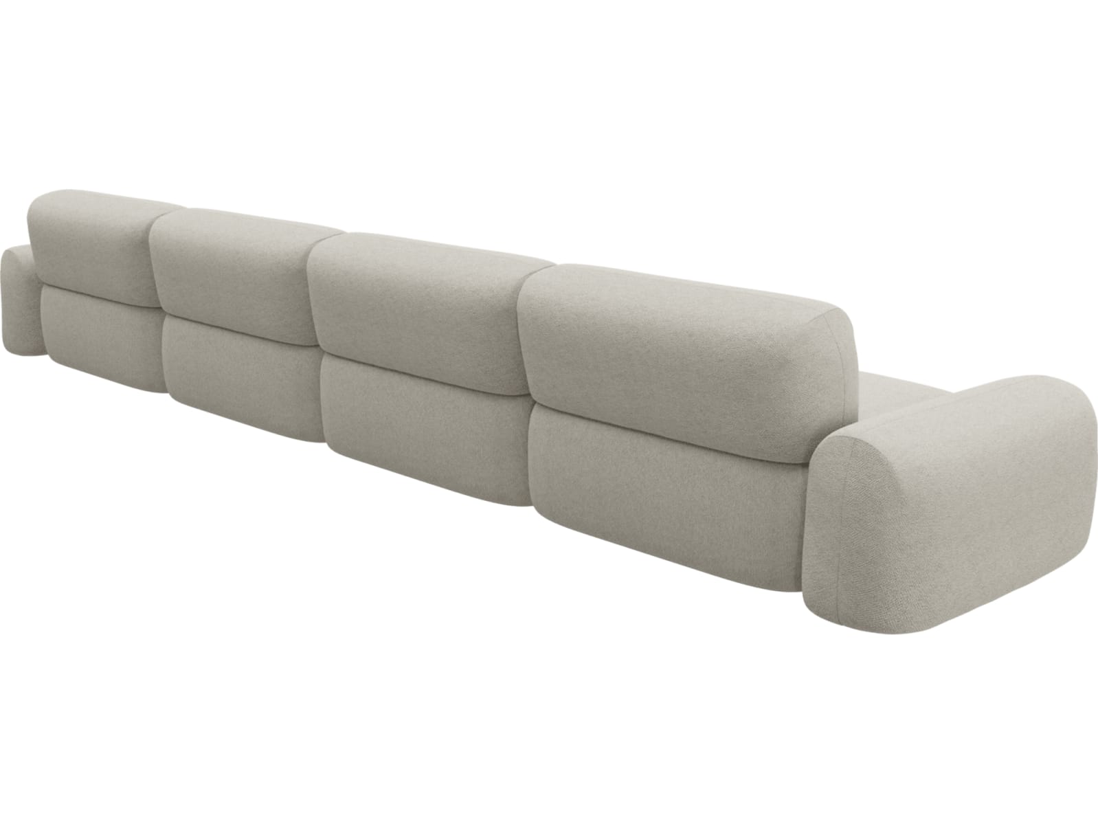 Beckett Noa Desert Modular Sofa - 4 Seater color Noa Desert