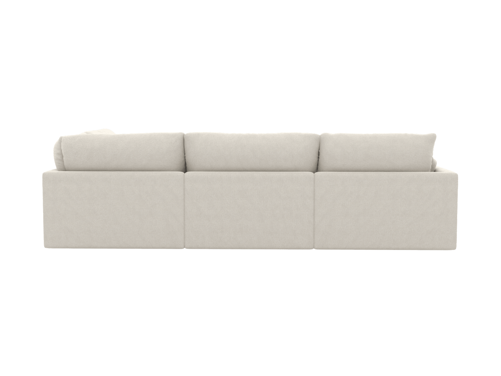 Willow California Ivory Modular Sofa RAF - 5 Seater color California Ivory
