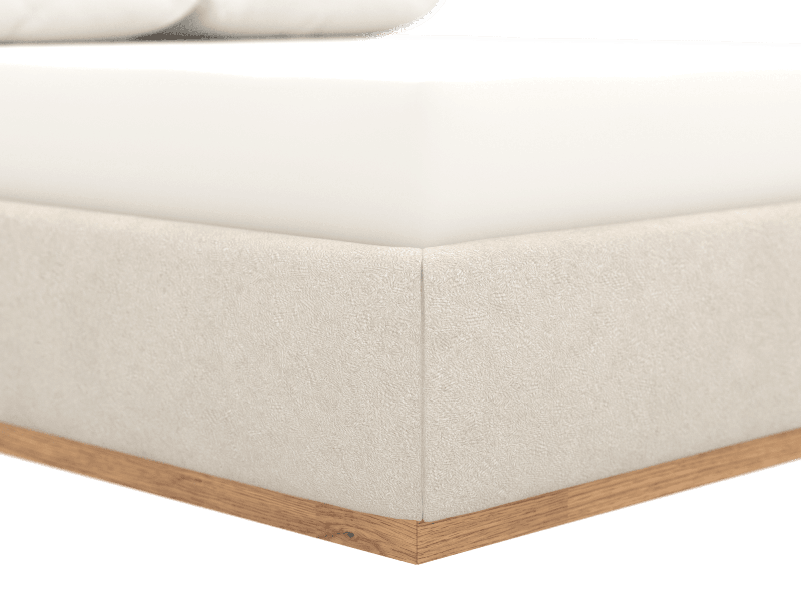 Haven Gas Lift Bed Muse Flax King Single color Muse Flax