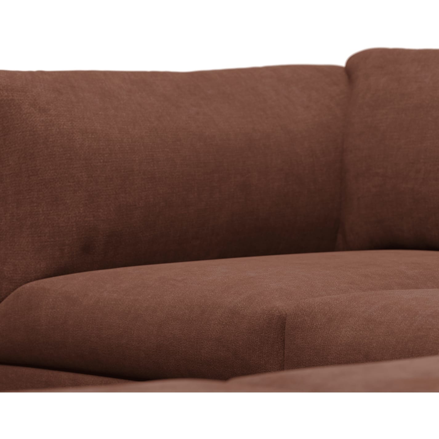 Finley Muse Rust Modular Sofa - 5 Seater RAF Terminal color Muse Rust
