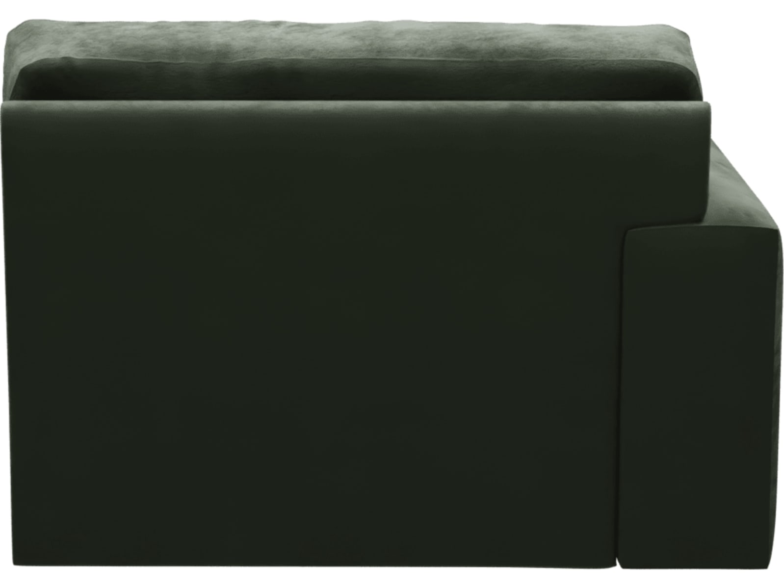 Monica Muse Forest Left Arm Facing Chair Module color Muse Forest