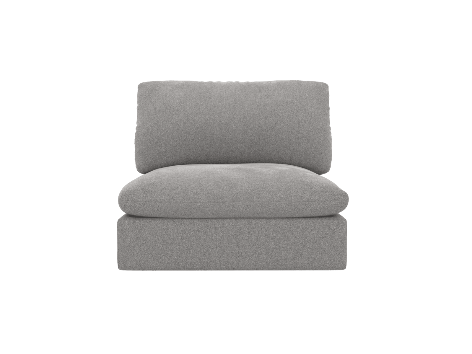 Willow Toorak Pebble Armless Sofa Module color Toorak Pebble