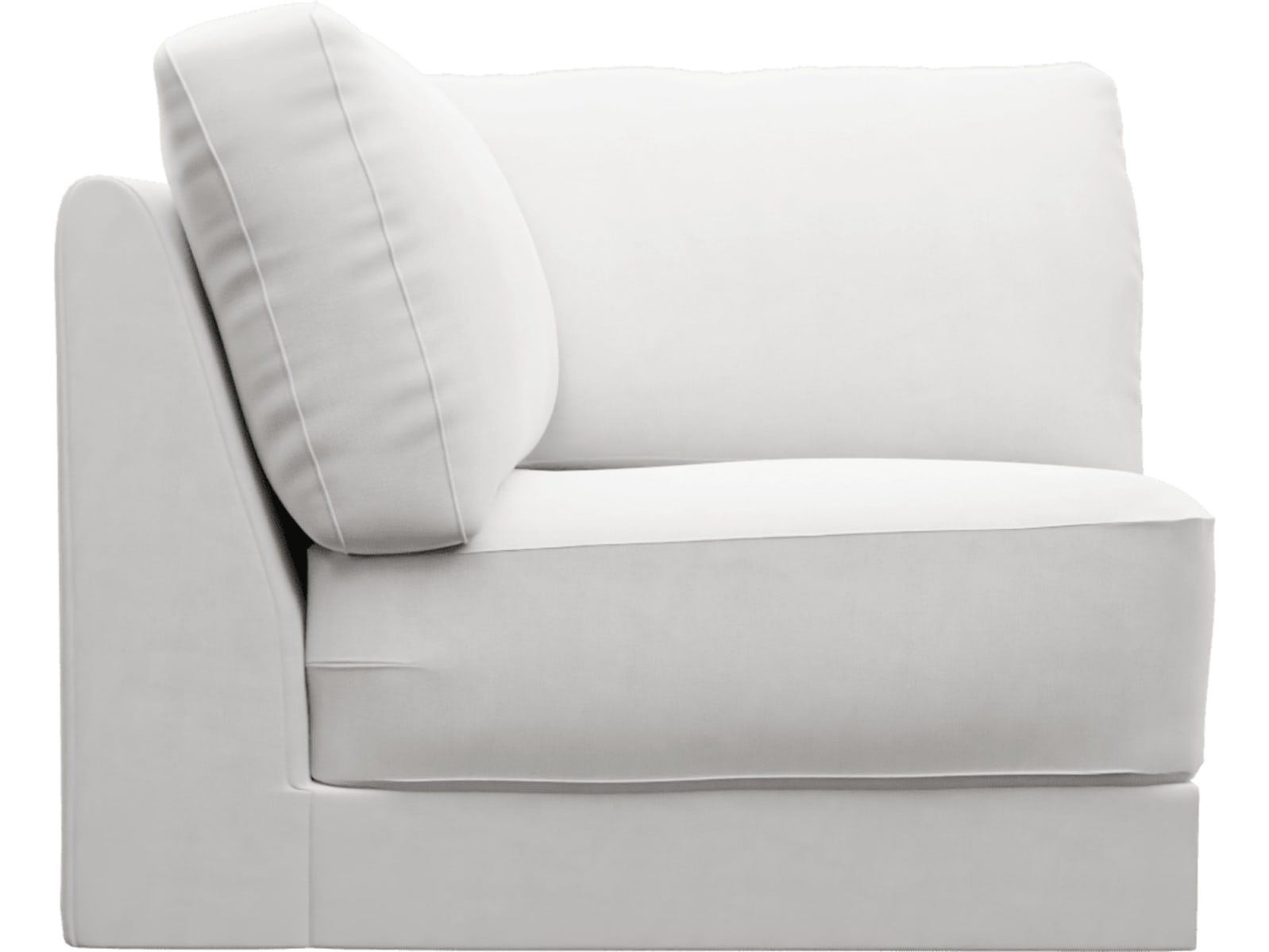 Monica Muse Frost Corner Sofa Chair Module color Muse Frost