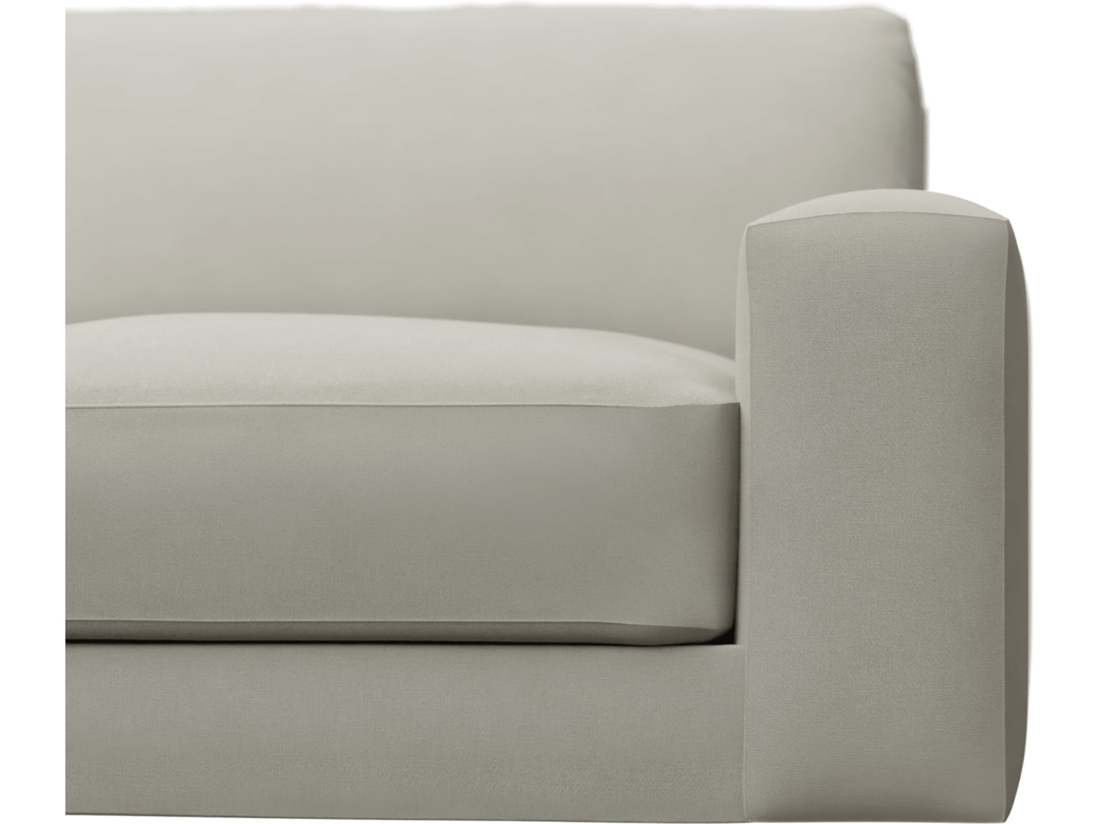 Monica California Ivory Chaise Sofa - 3 Seater color California Ivory