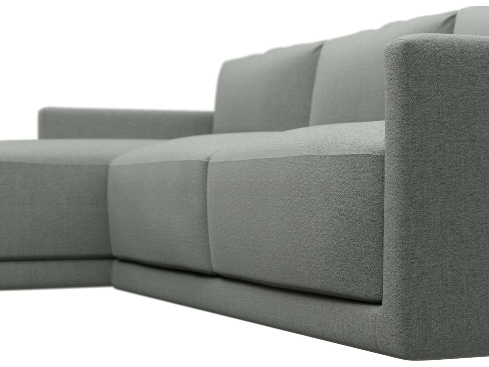 Haven Apt Tribute Storm Chaise Sofa color Tribute Storm