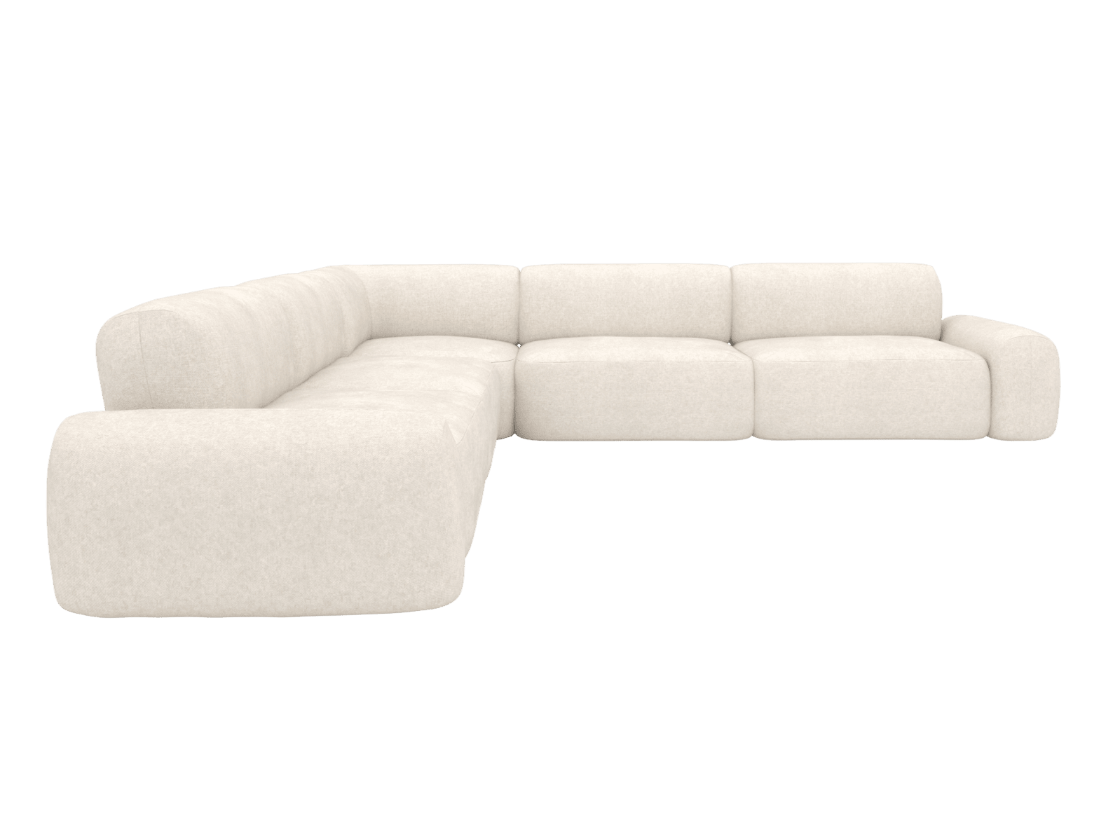 Beckett Tribute Ice Modular Corner Sofa - 7 Seater color Tribute Ice