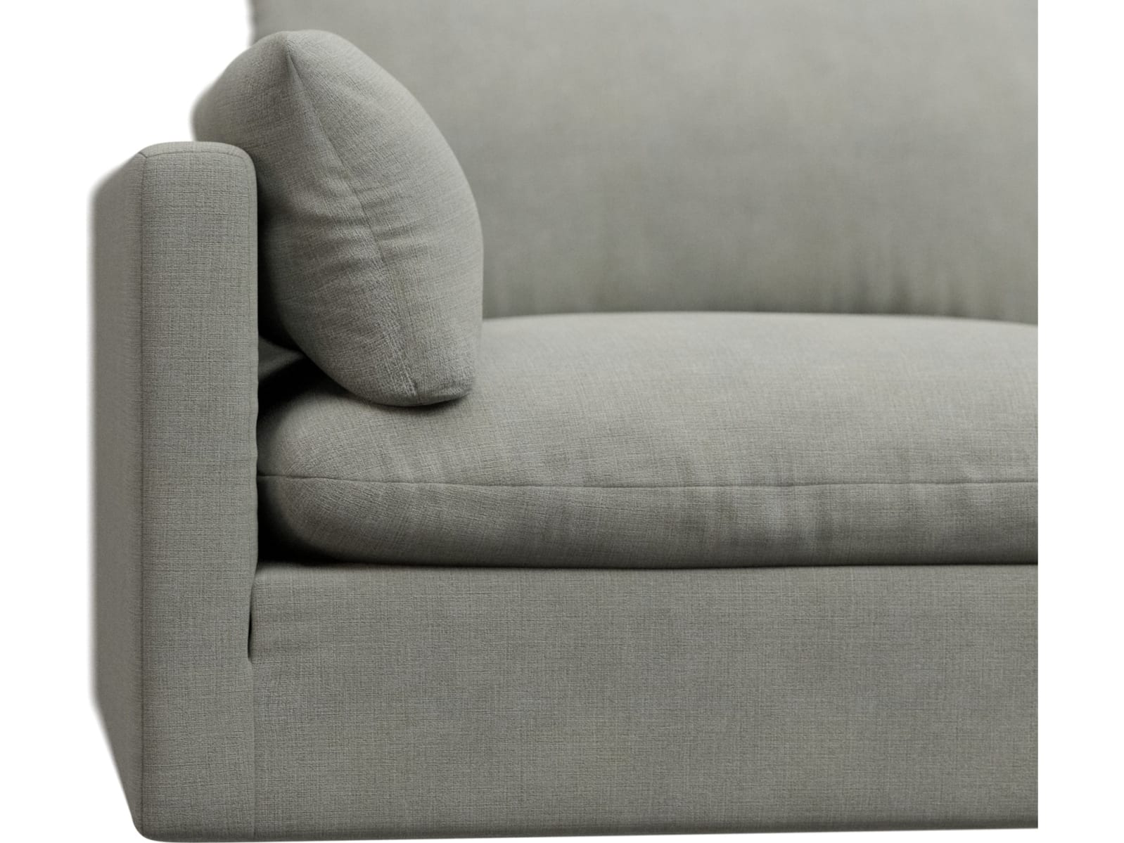 Willow Toorak Pebble Modular Sofa - 4 Seater color Toorak Pebble