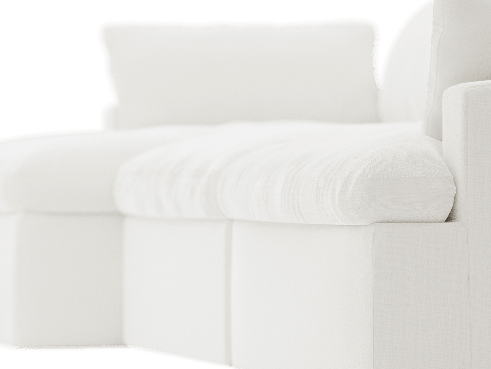 Retreat Tribute Ice Chaise Sofa - 3 Seater color Tribute Ice