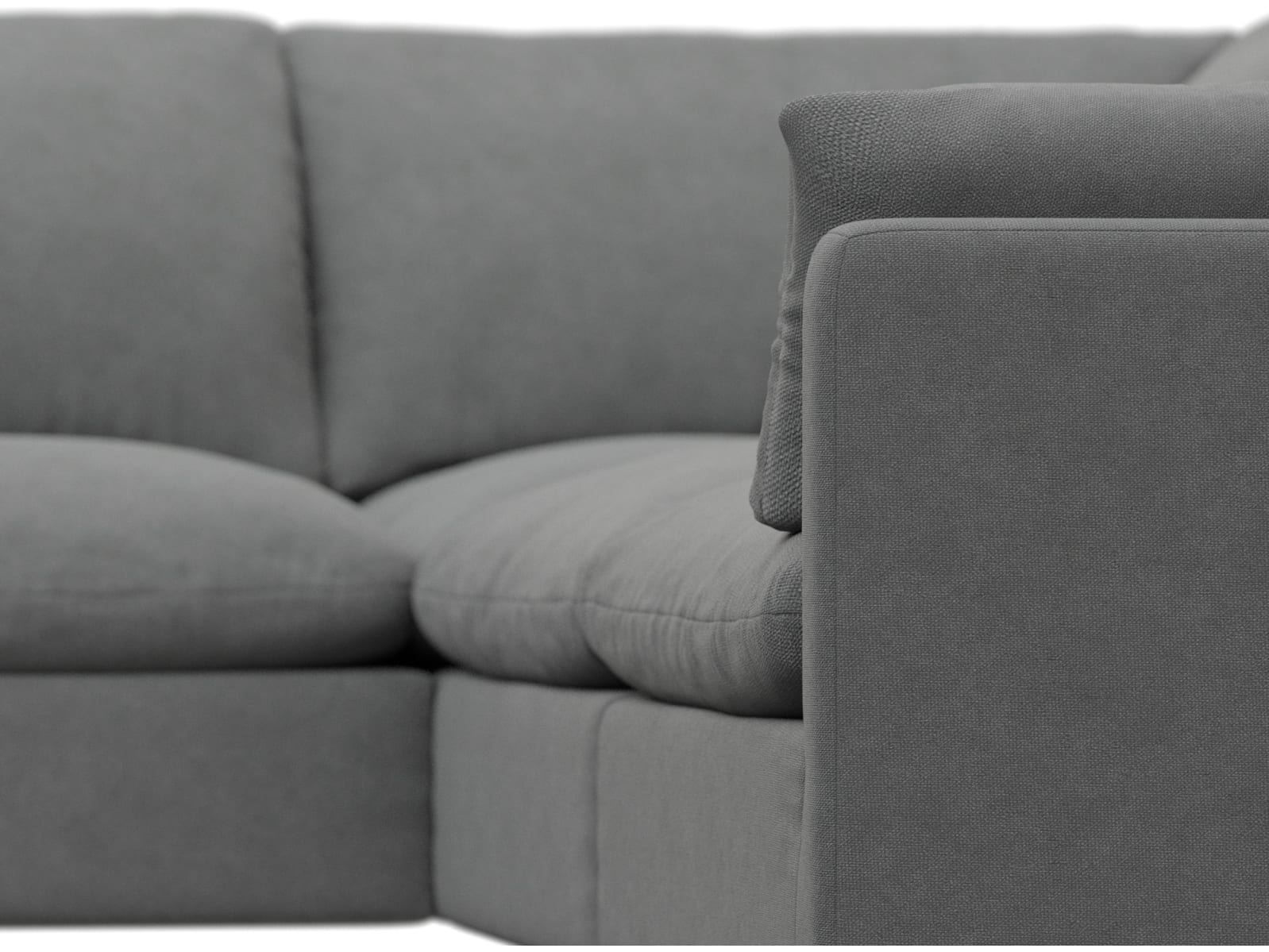 Willow Maya Flint Modular Sofa - 5 Seater LAF Terminal color Maya Flint