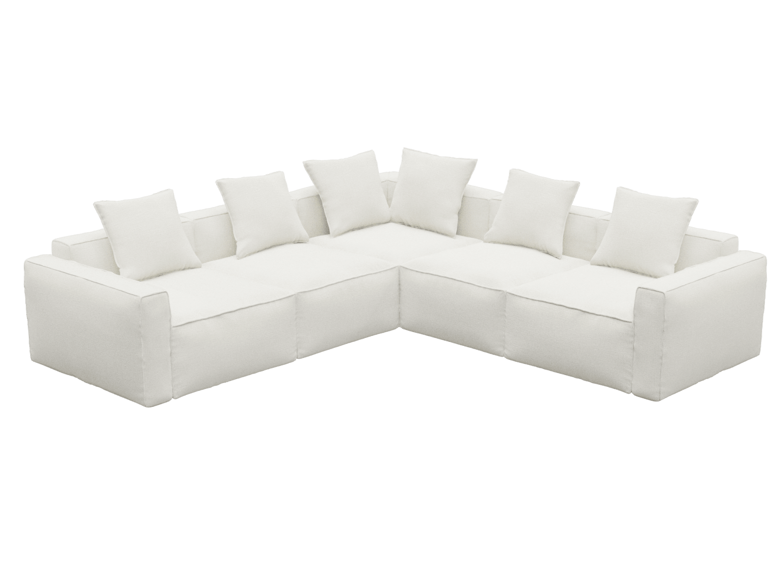 Riley Apt Tribute Shell Corner Sofa - 5 Seater color Tribute Shell
