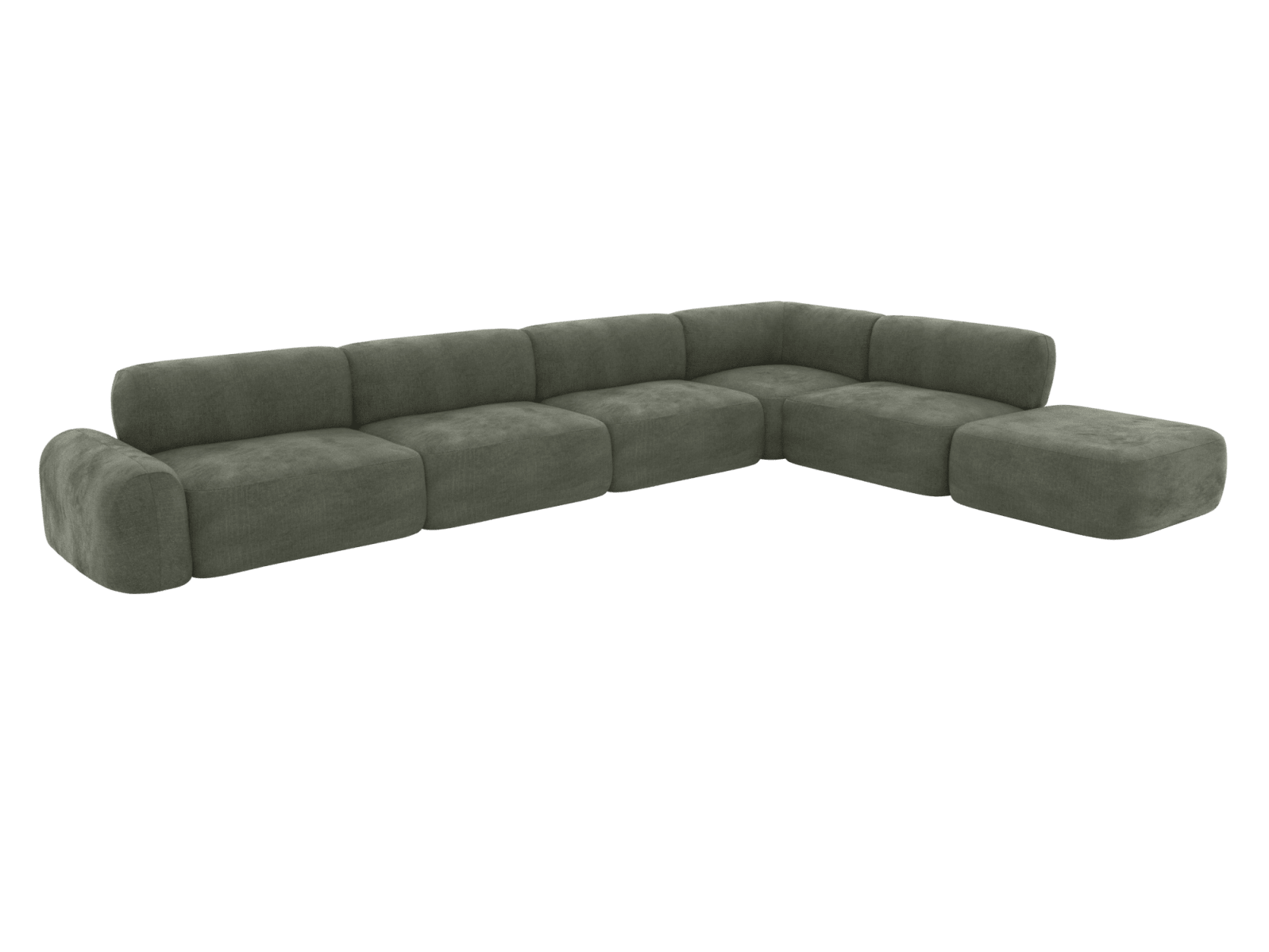 Beckett Tribute Dark Jade Modular Sofa - 7 Seater color Tribute Dark Jade