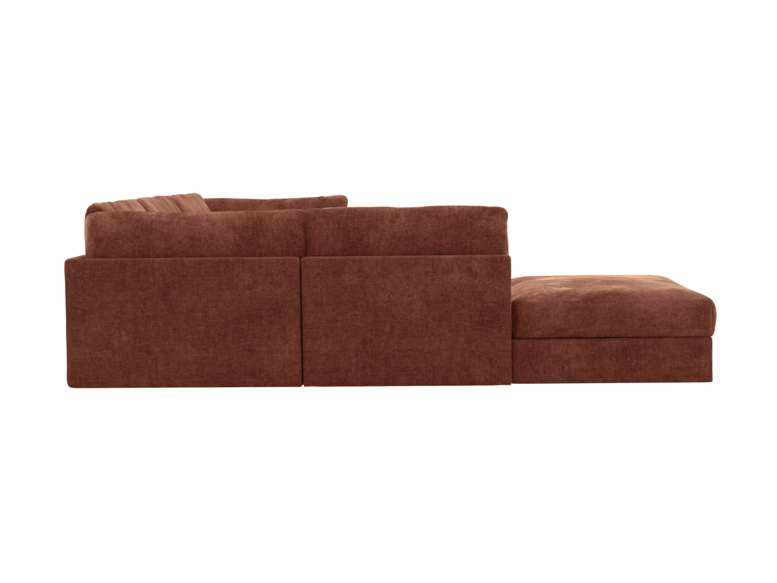 Finley Muse Rust Modular Sofa - 5 Seater LAF Terminal color Muse Rust