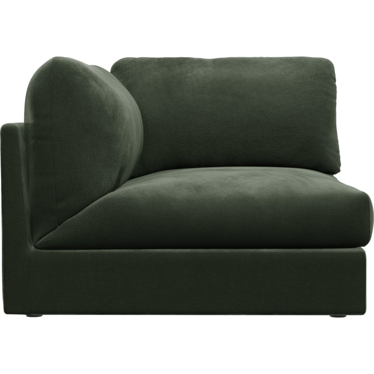 Finley Muse Forest Left Arm Facing Sofa Chair Module color Muse Forest