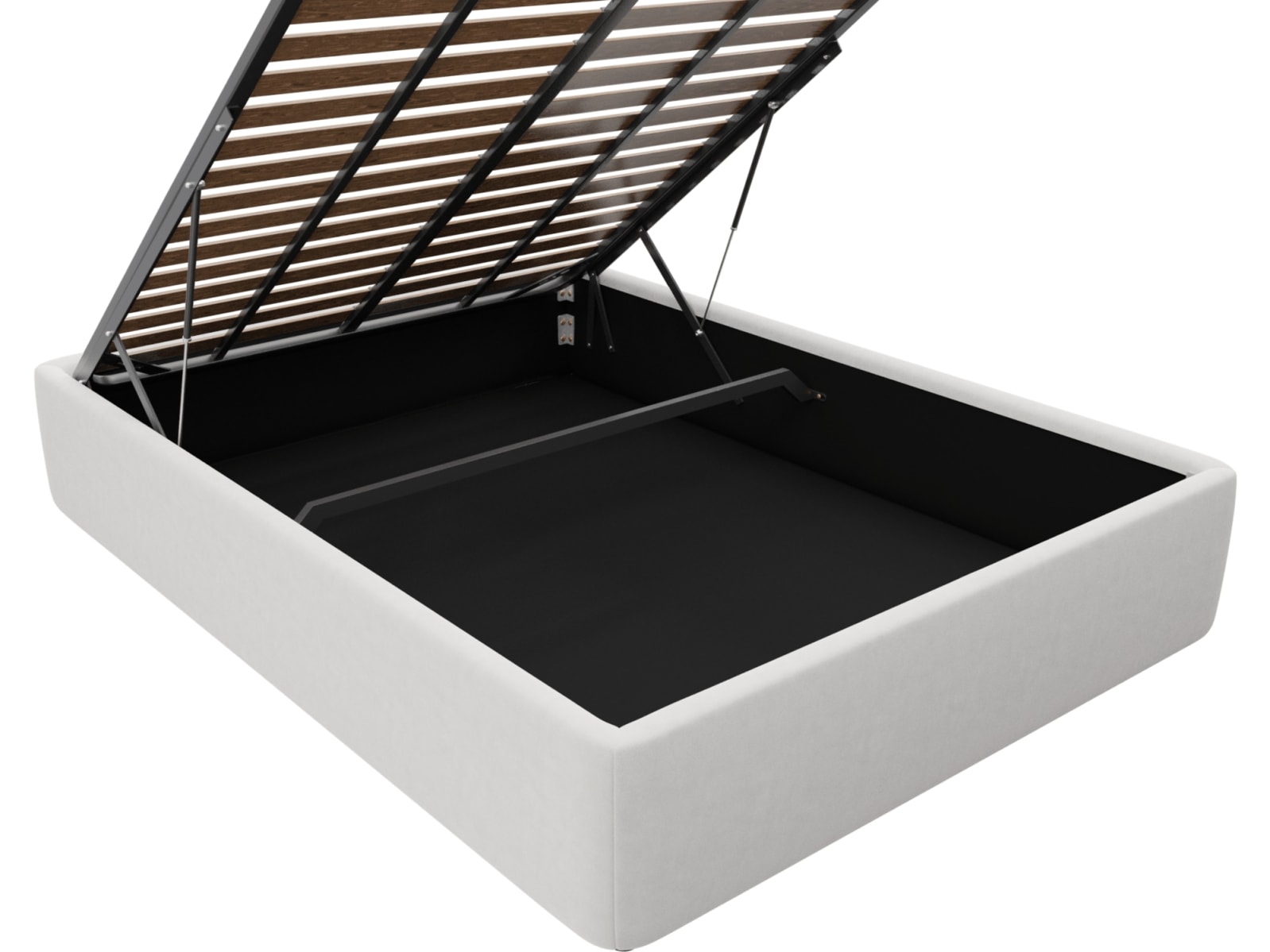 Leo Gas Lift Bed Base Muse Frost color Muse Frost