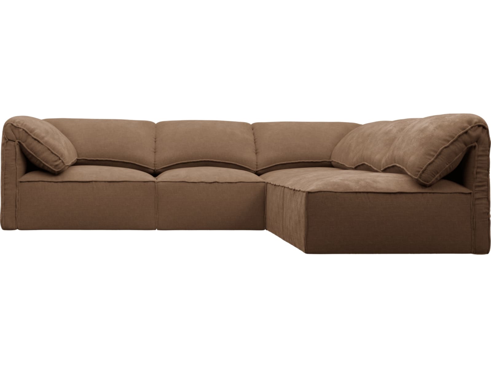 Kai Tribute Chestnut Modular Sofa - 5 Seater color Tribute Chestnut