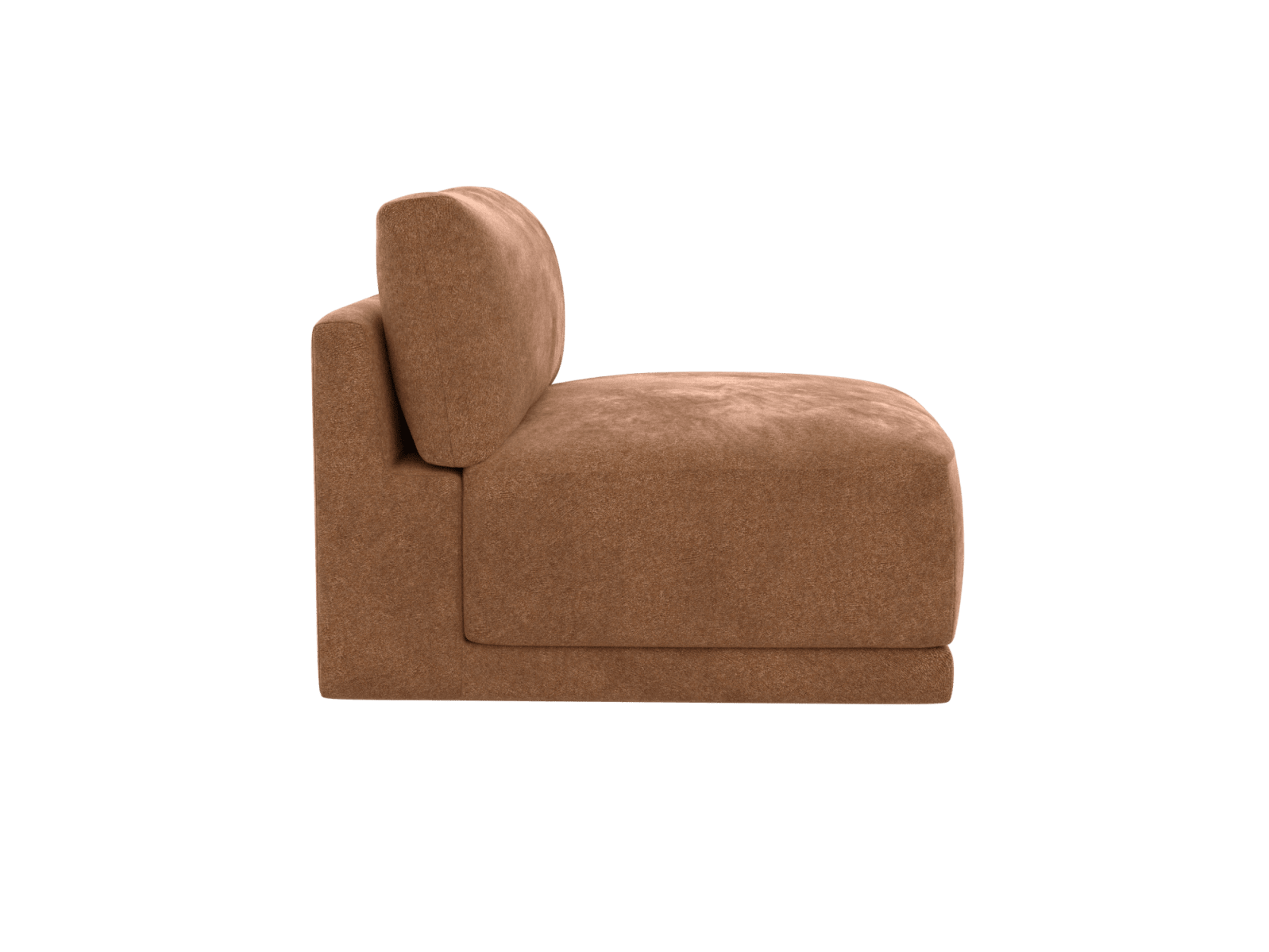 Haven Tribute Chestnut 1 Seater Armless Sofa Module color Tribute Chestnut