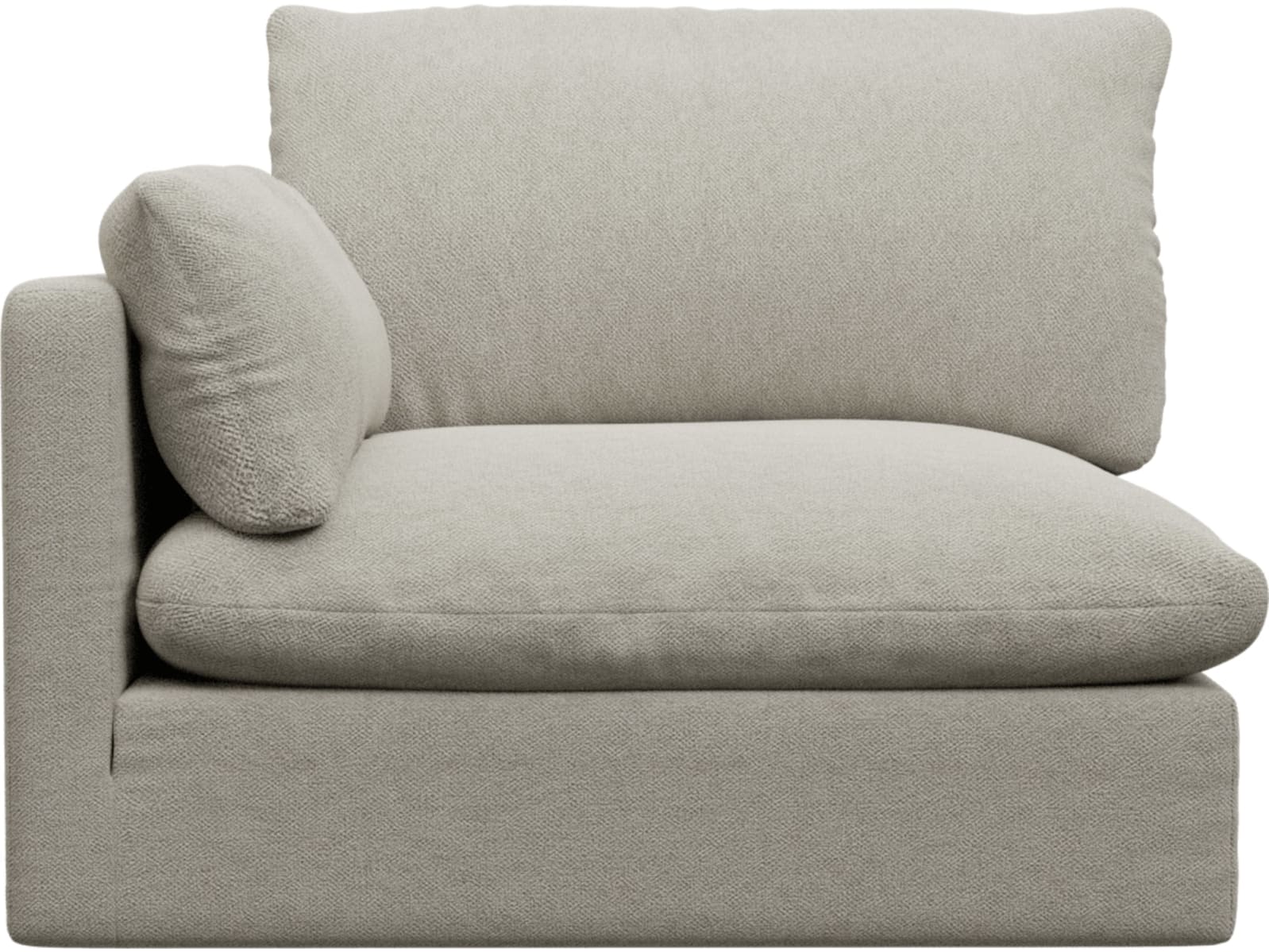 Willow Noa Desert 1 Seat Left Arm Facing Sofa Module color Noa Desert