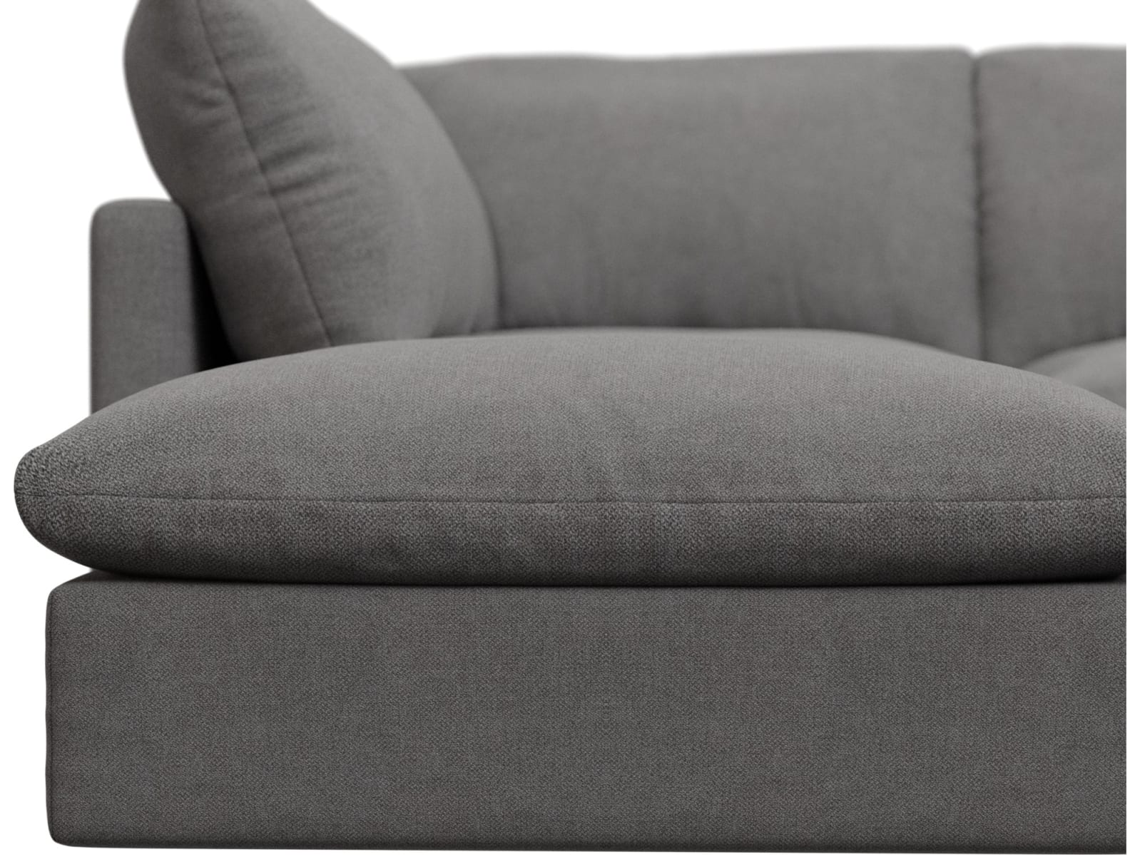 Willow California Slate Modular Sofa - 6 Seater LAF Terminal color California Slate