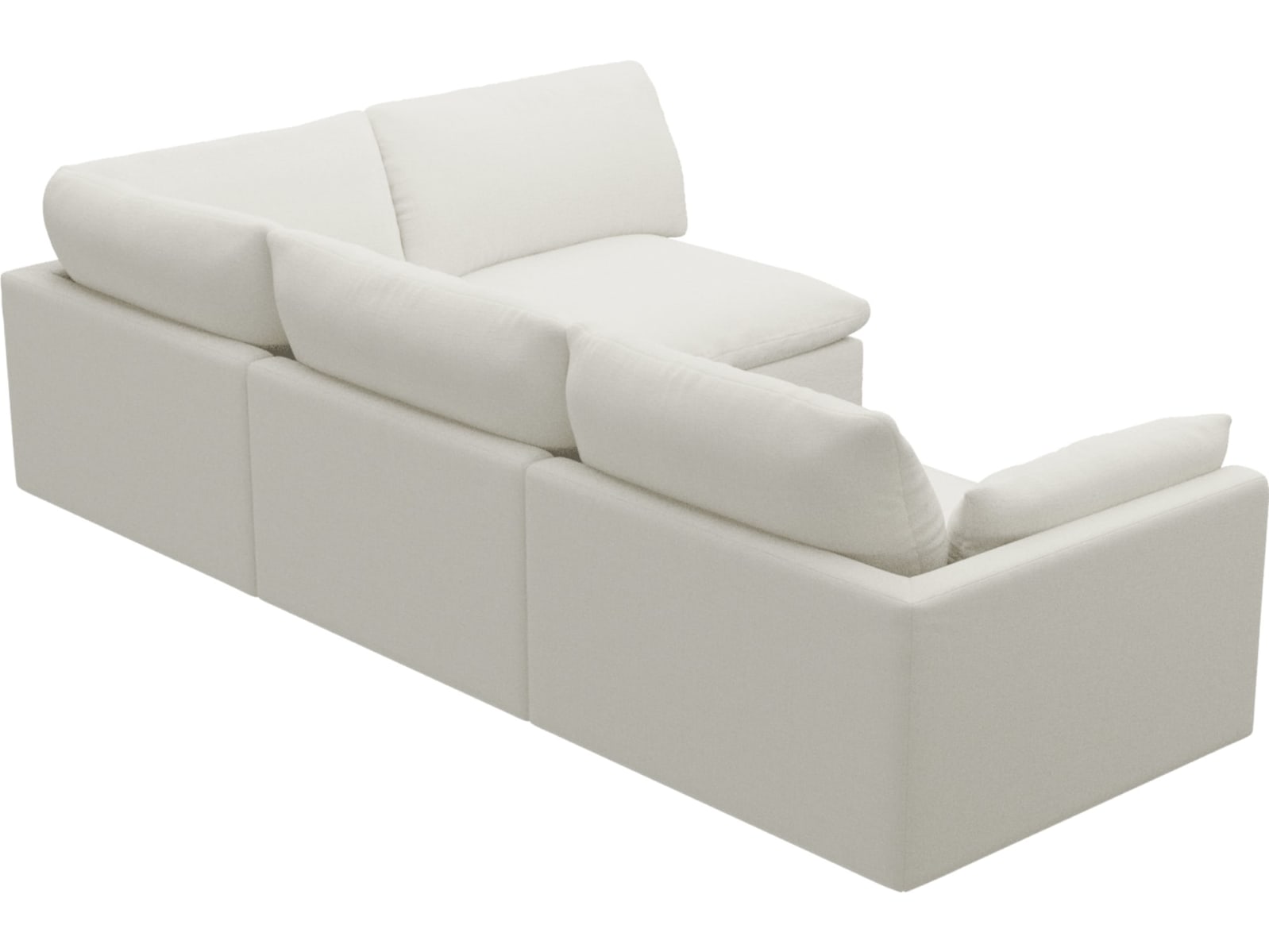 Willow Tribute Shell Corner Sofa - 4 Seater RAF Terminal color Tribute Shell