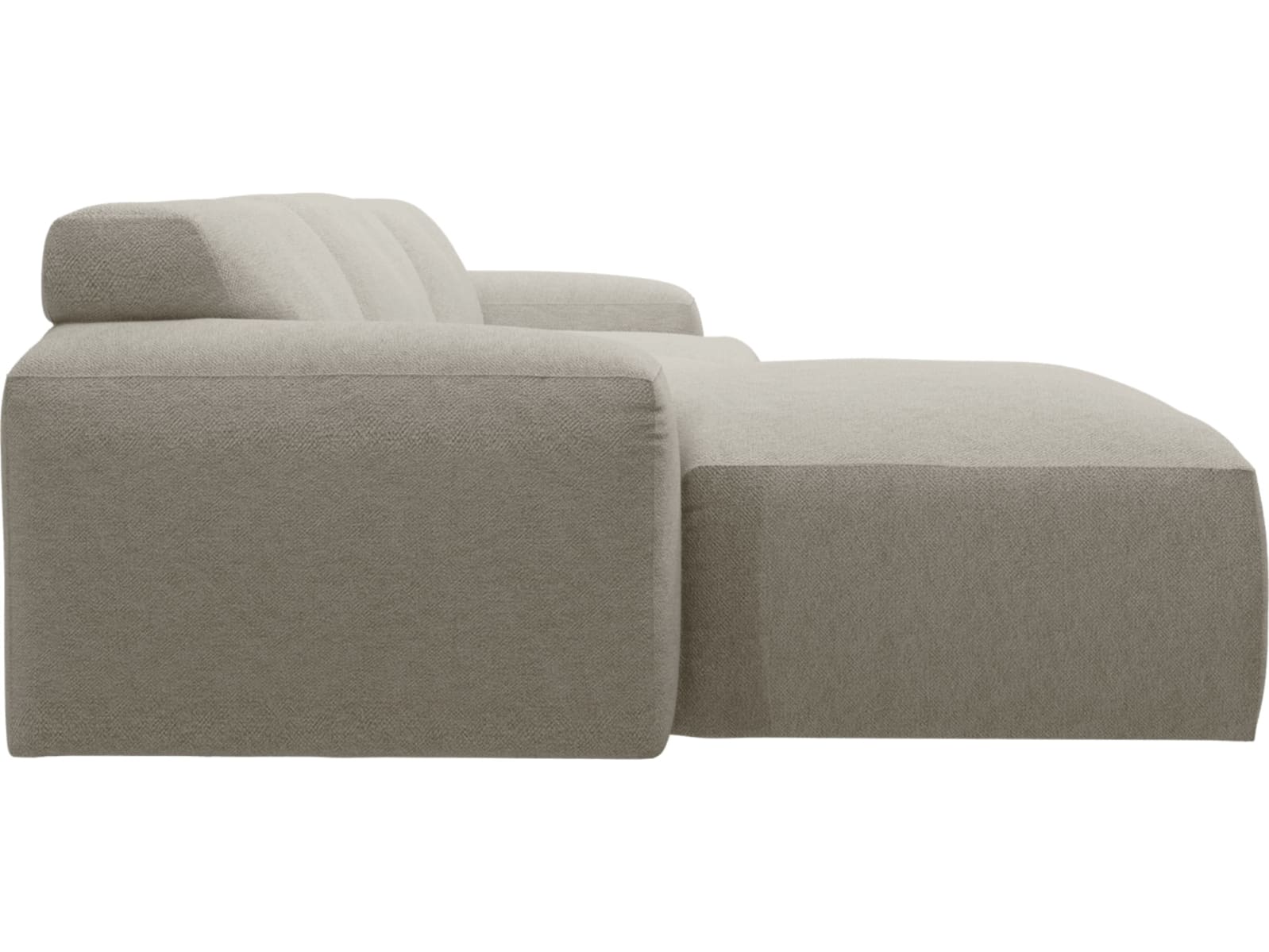Copenhagen Noa Desert Chaise Sofa - 3 Seater color Noa Desert