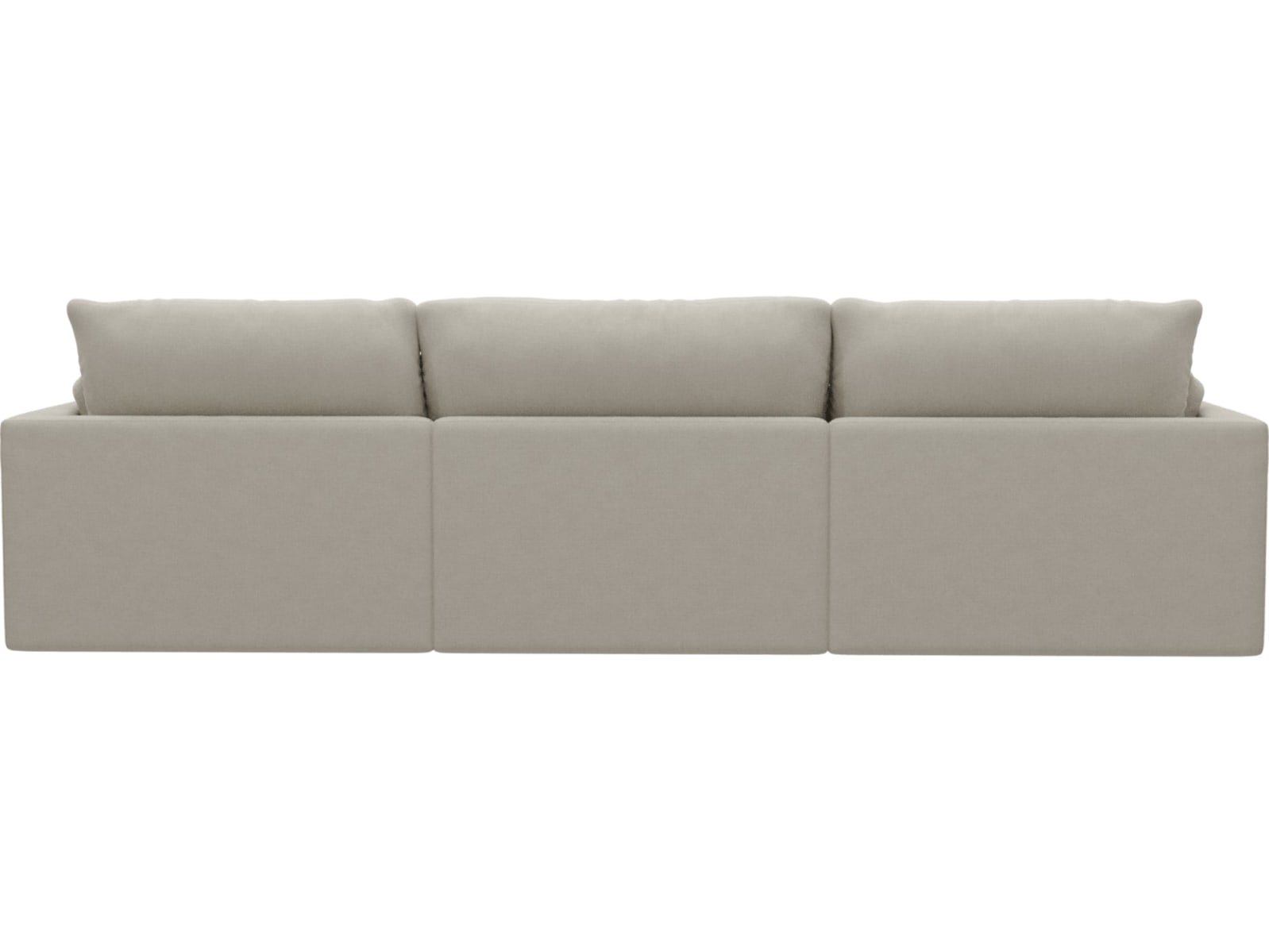 Willow Toorak Pearl Chaise Sofa - 3 Seater color Toorak Pearl