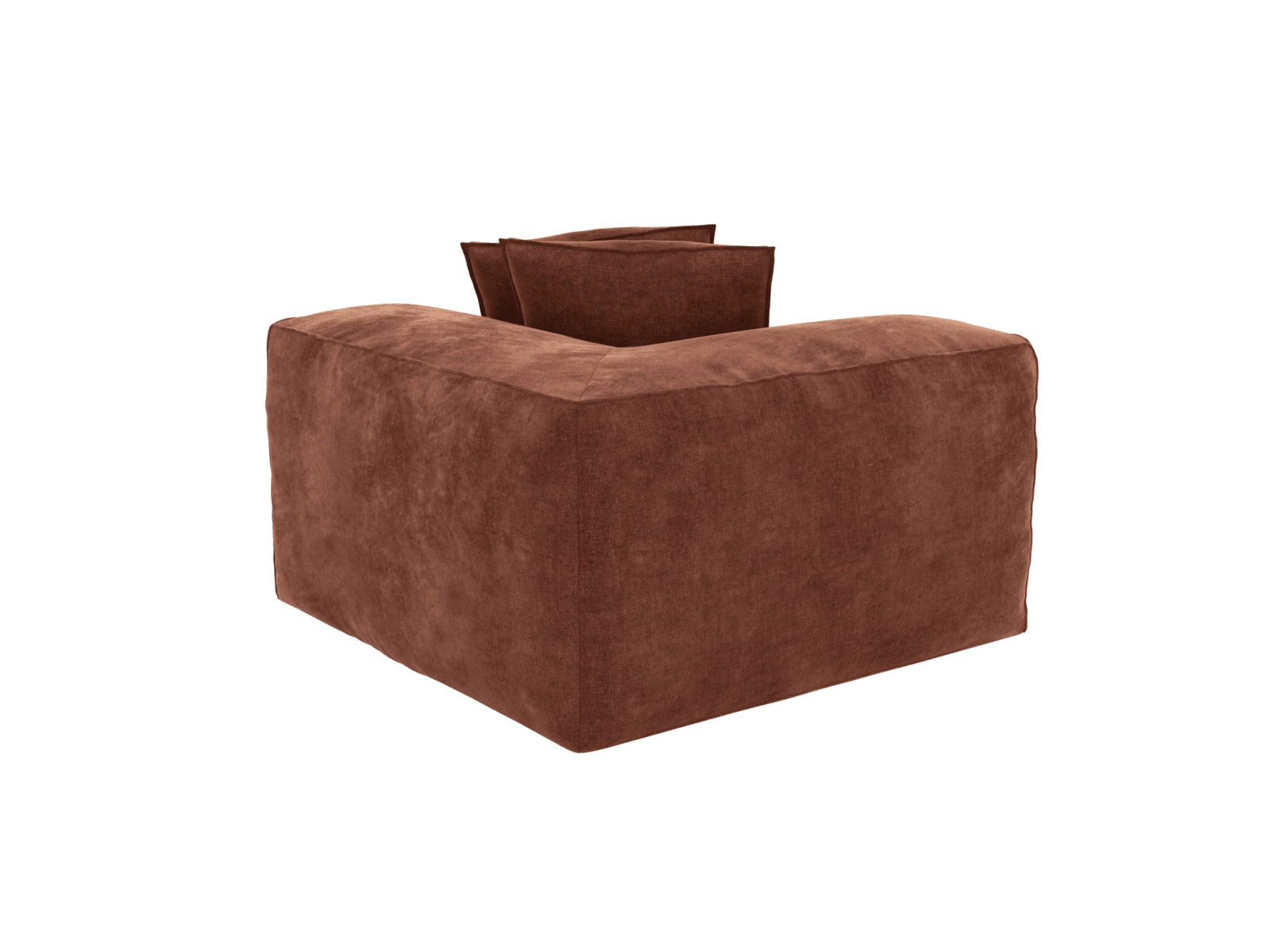 Riley Muse Rust Corner Sofa Module color Muse Rust