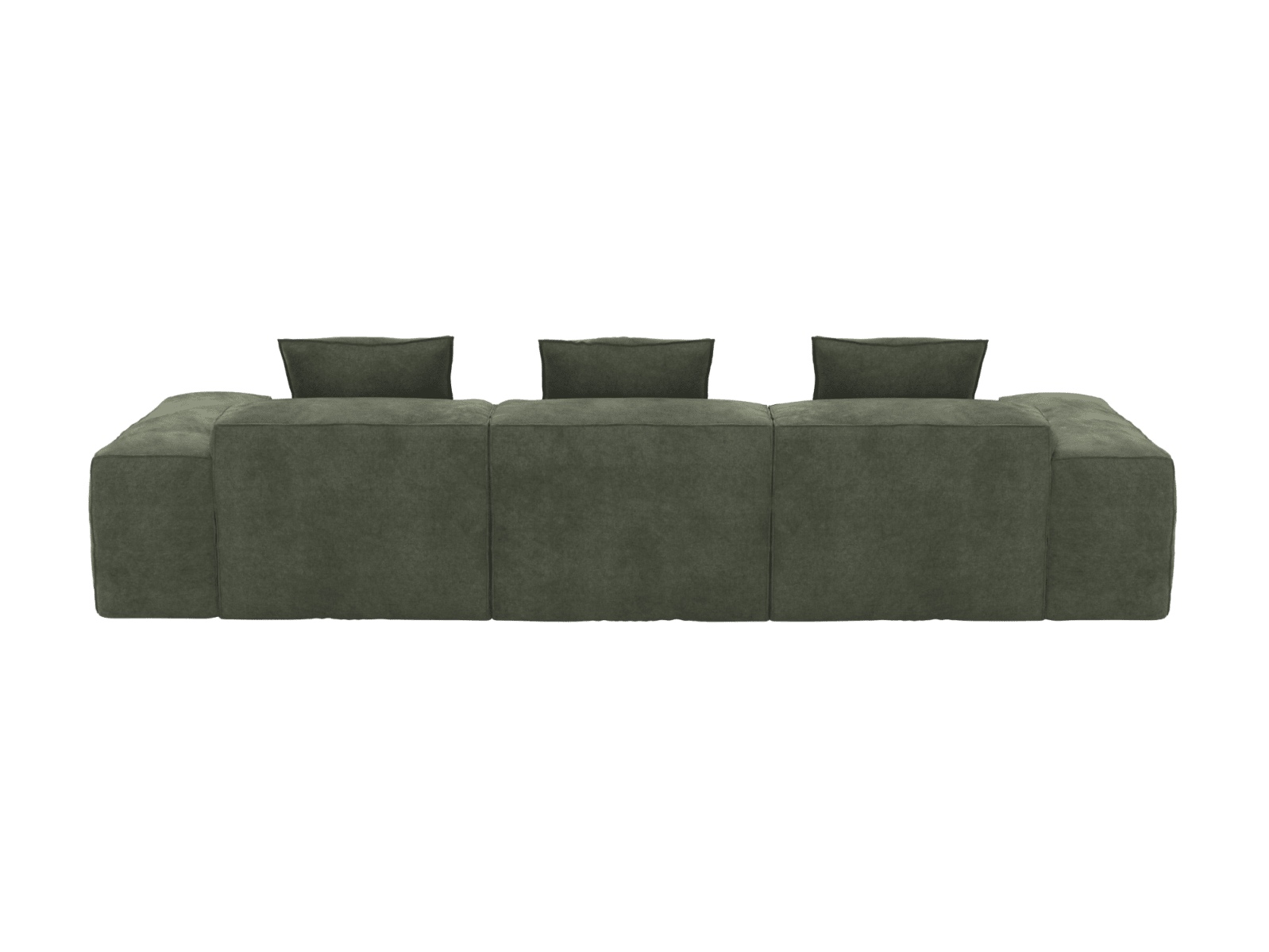 Riley Muse Forest 3 Seater Modular Chaise Sofa color Muse Forest