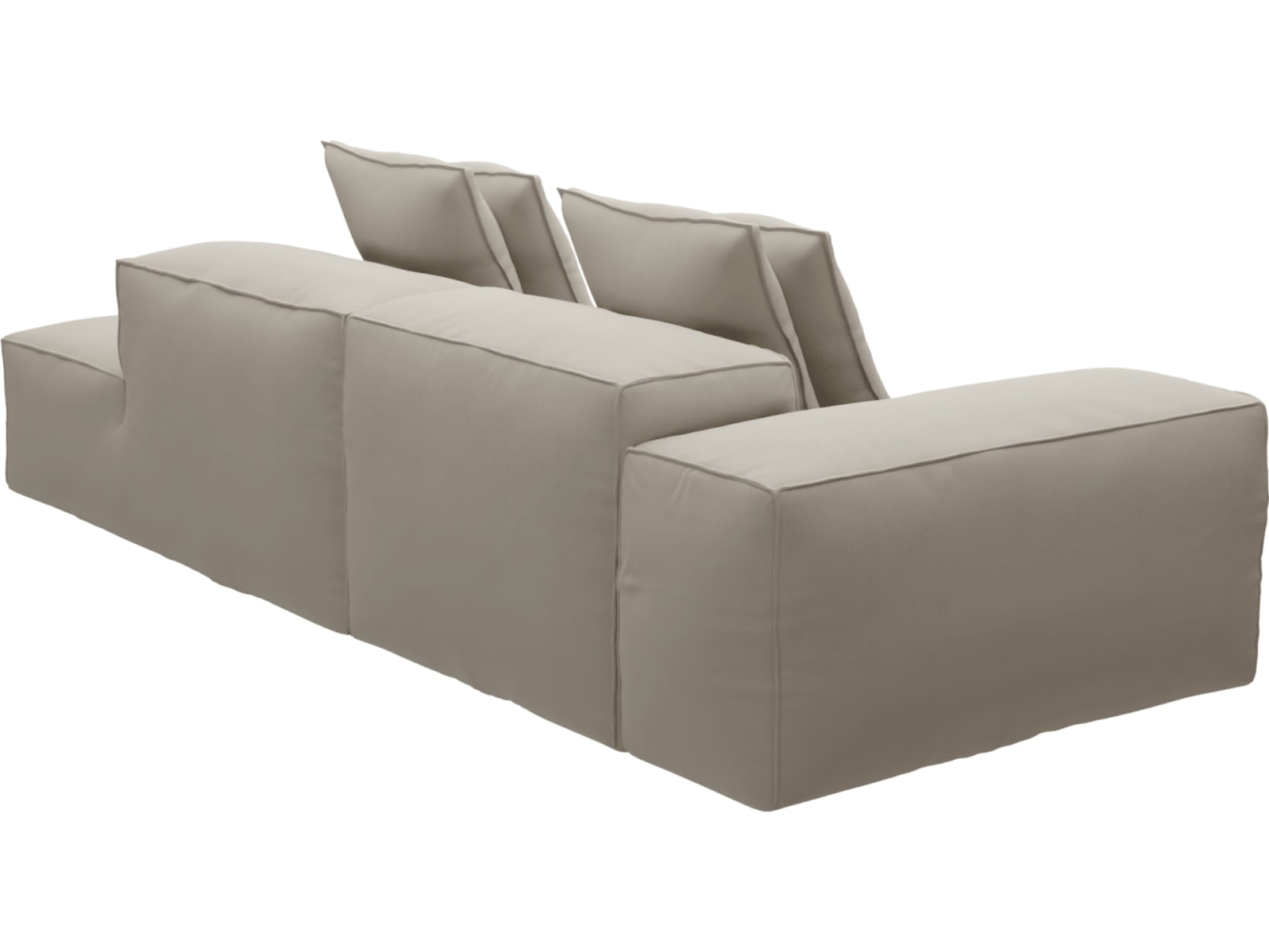 Riley Isla Sea Pearl Modular Sofa - 1x Arm, 1x Armless, 1x Right Terminal color Isla Sea Pearl