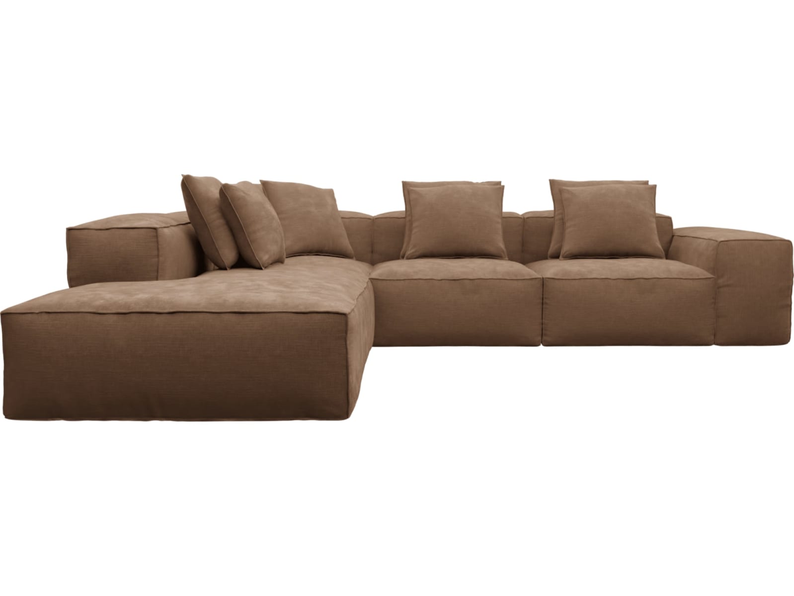 Riley Tribute Chestnut Modular Sofa - Arm, 2x Armless, Corner, Left Terminal color Tribute Chestnut