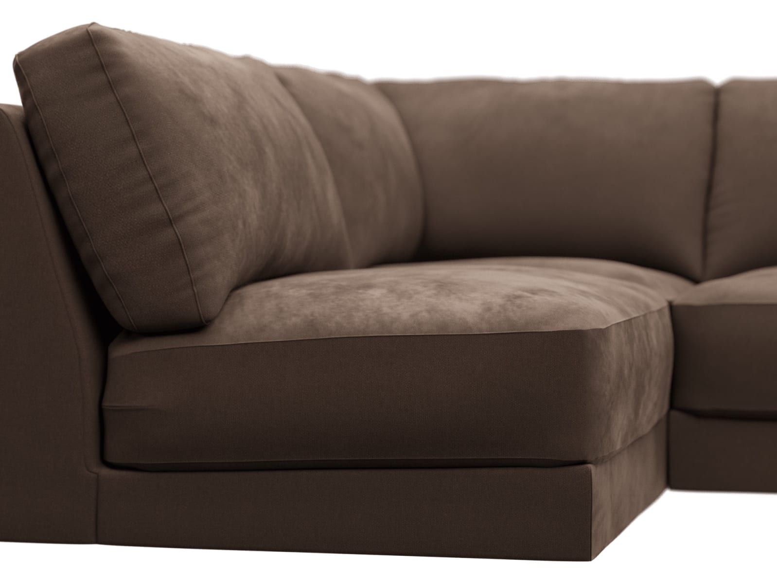 Monica Muse Chocolate Sofa - 4 Seater LAF Terminal color Muse Chocolate