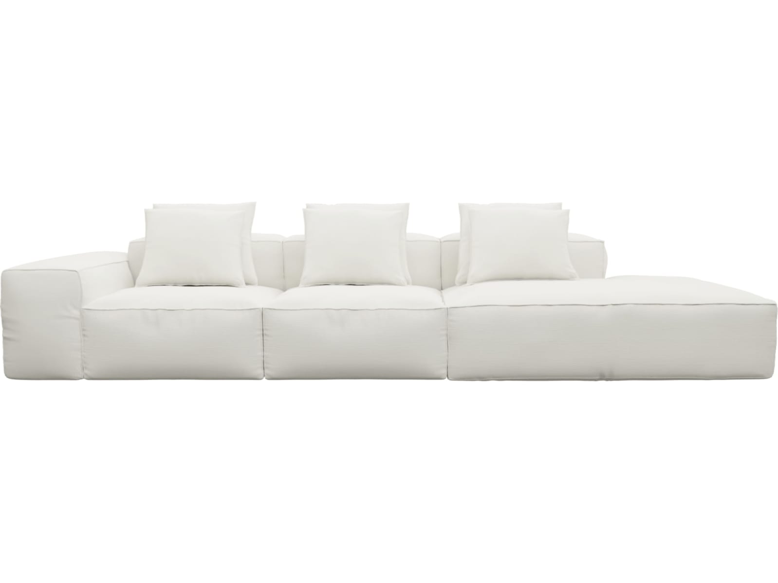 Riley Tribute Shell Modular Sofa - 1x Arm, 2x Armless, 1x Right Terminal color Tribute Shell