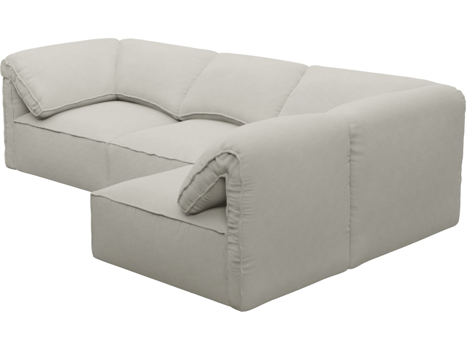 Kai California Ivory Modular Sofa - 4 Seater color California Ivory