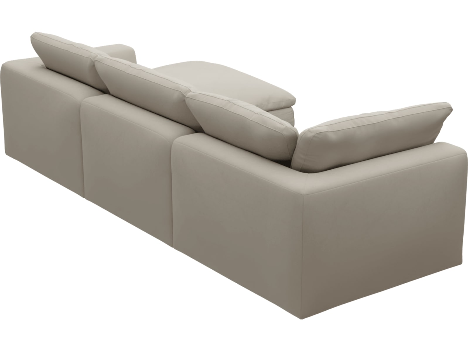 Cloud Deep Isla Sea Pearl Modular Sofa - 3 Seater Chaise color Isla Sea Pearl