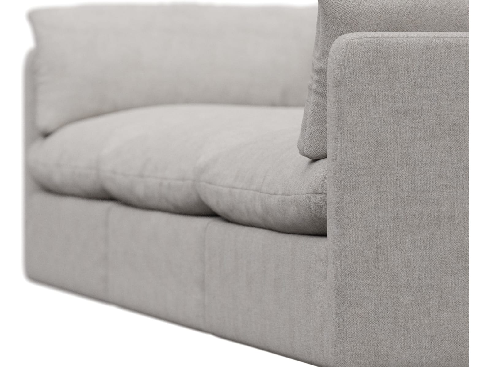 Willow Avon Mineral Modular Sofa - 3 Seater color Avon Mineral