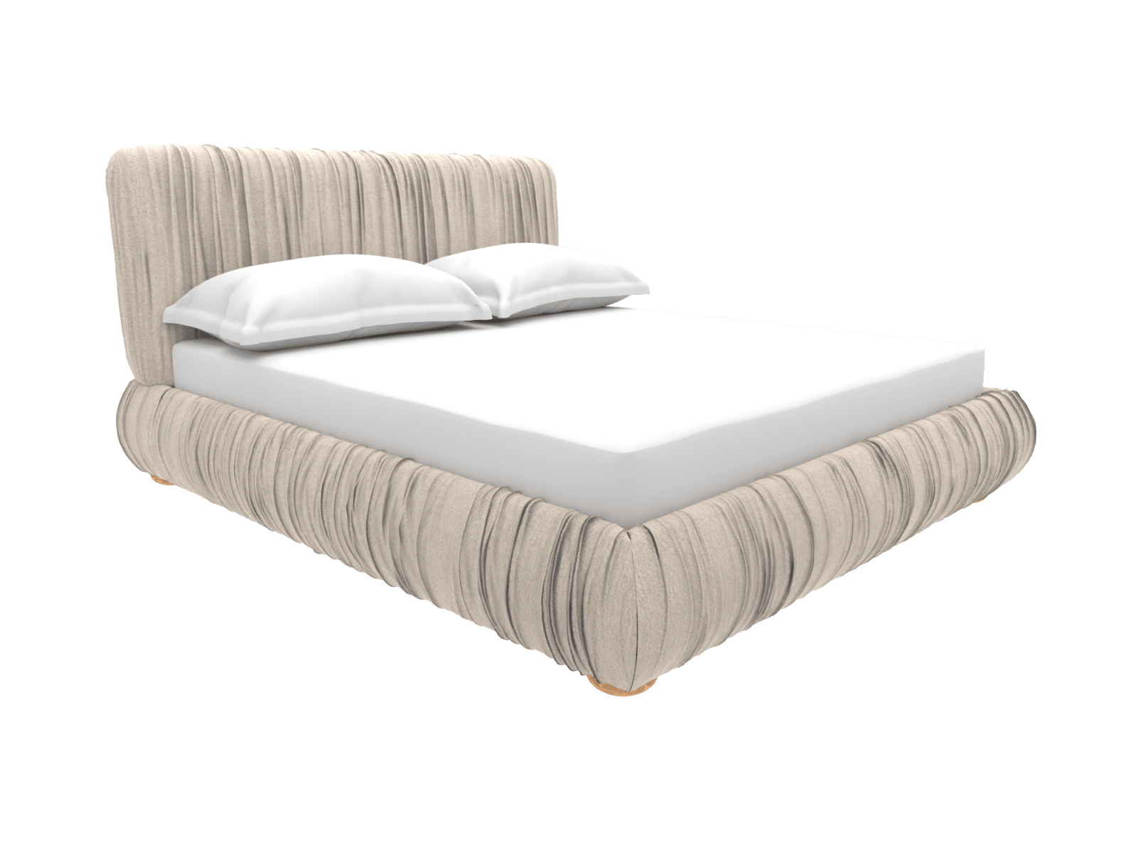 Gracie Bed Frame Avon Taupe color Avon Taupe