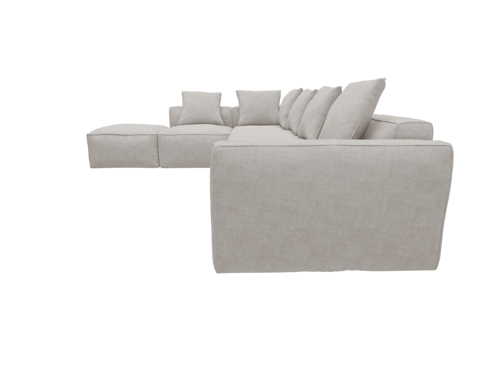 Riley Apt Avon Mineral Sofa - 6 Seater LAF Terminal color Avon Mineral
