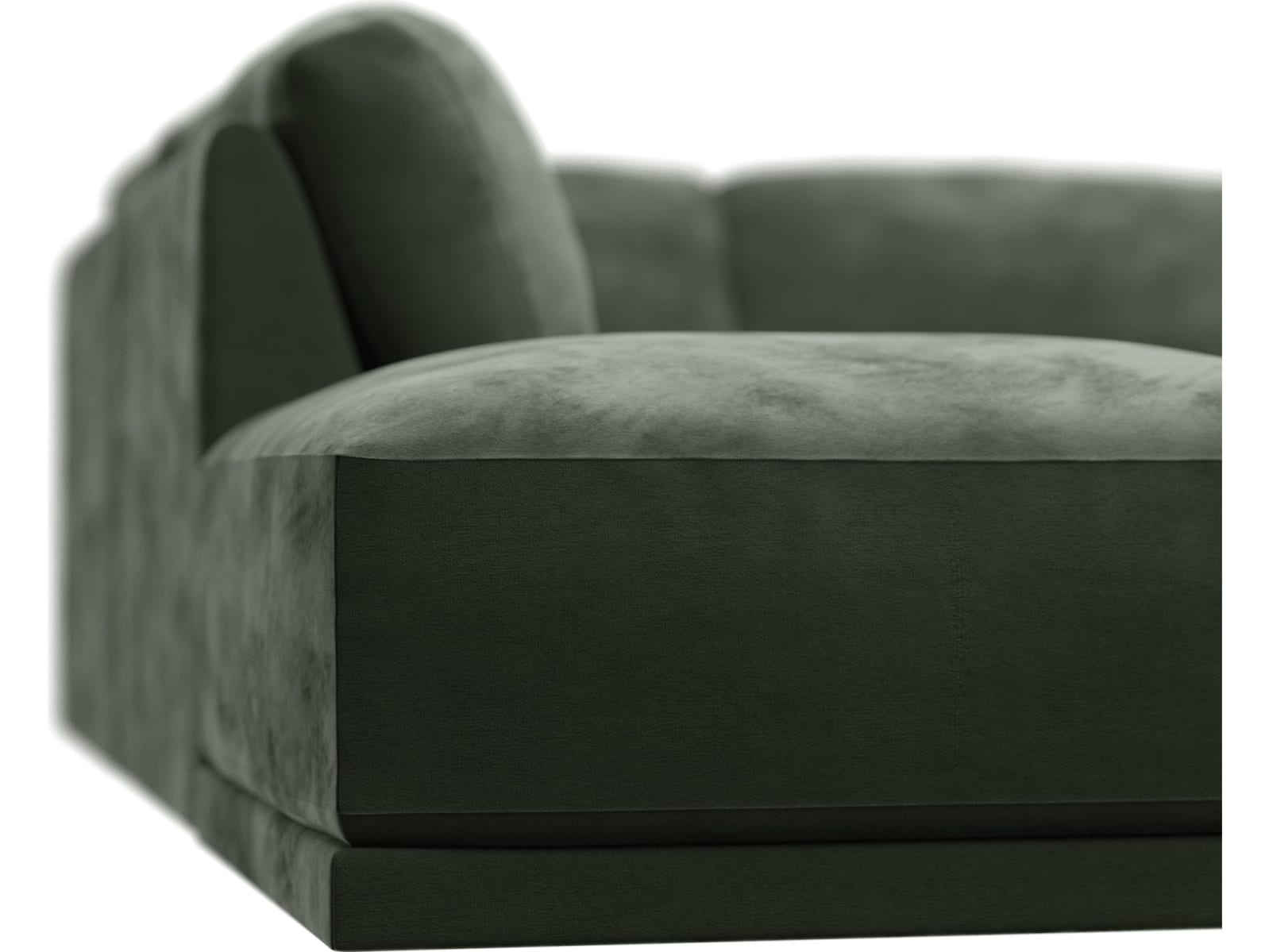 Emily Modular Sofa Muse Forest - 6 Piece color Muse Forest