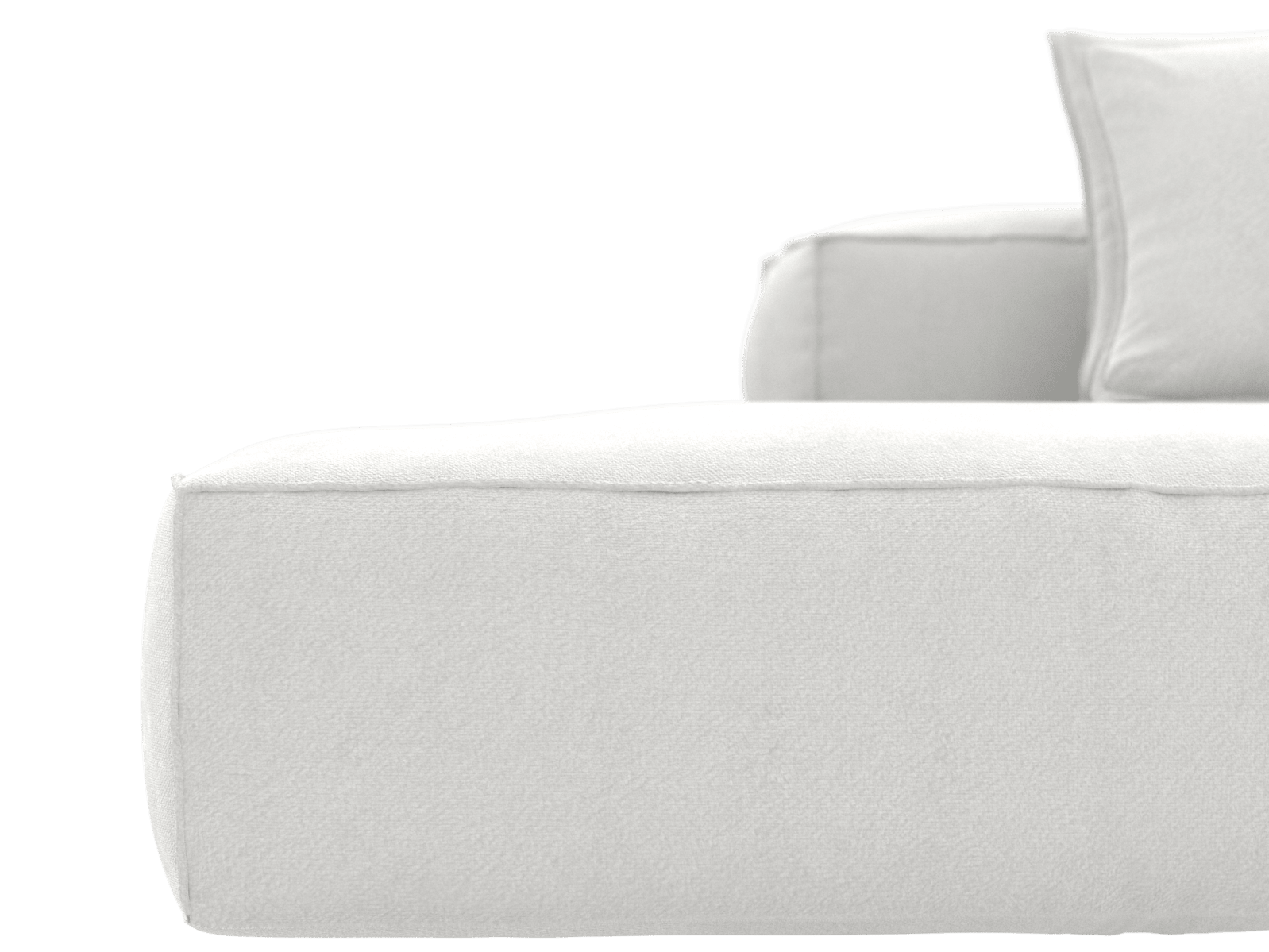 Riley Muse Frost 5 Seater Terminal Left Modular Sofa color Muse Frost