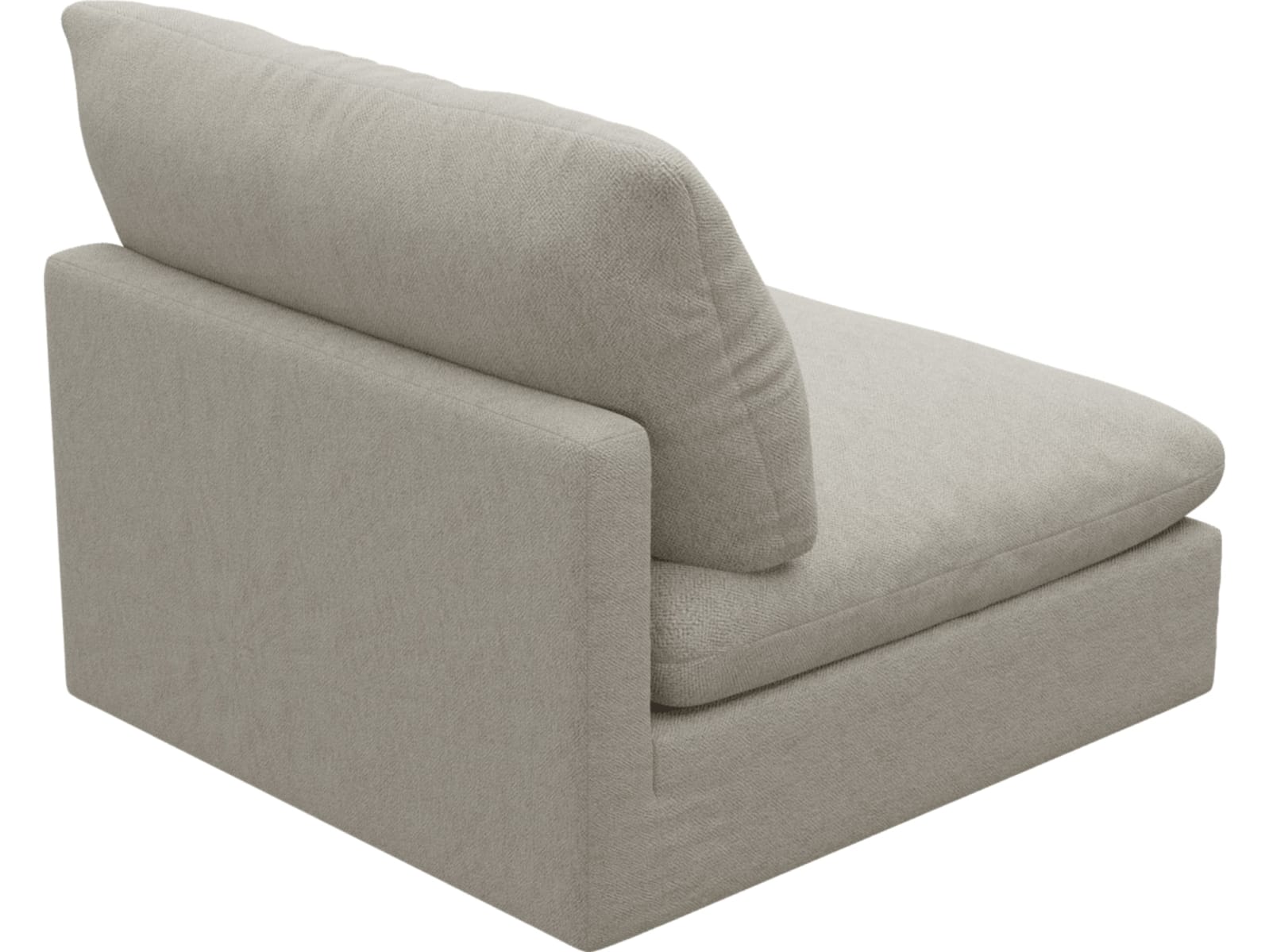 Willow Noa Desert Armless Sofa Module color Noa Desert