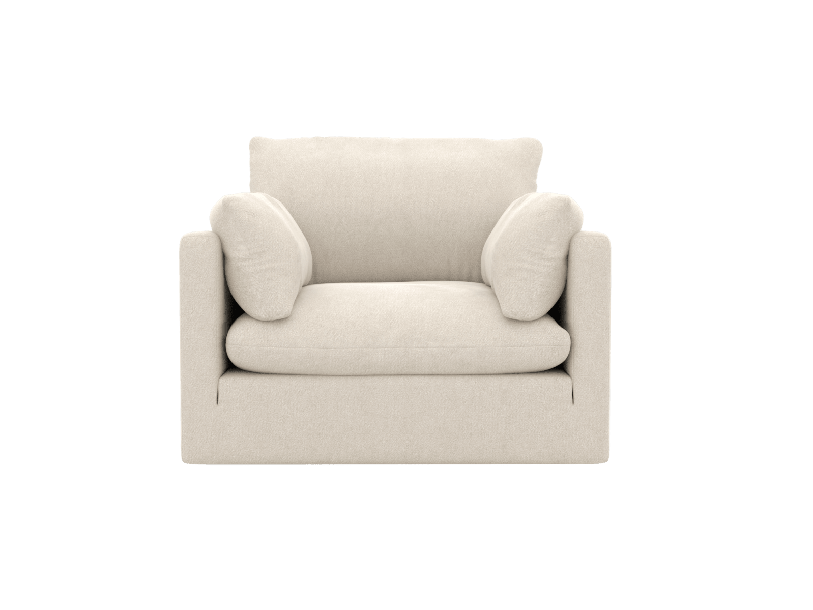 Willow Muse Flax Armchair color Muse Flax