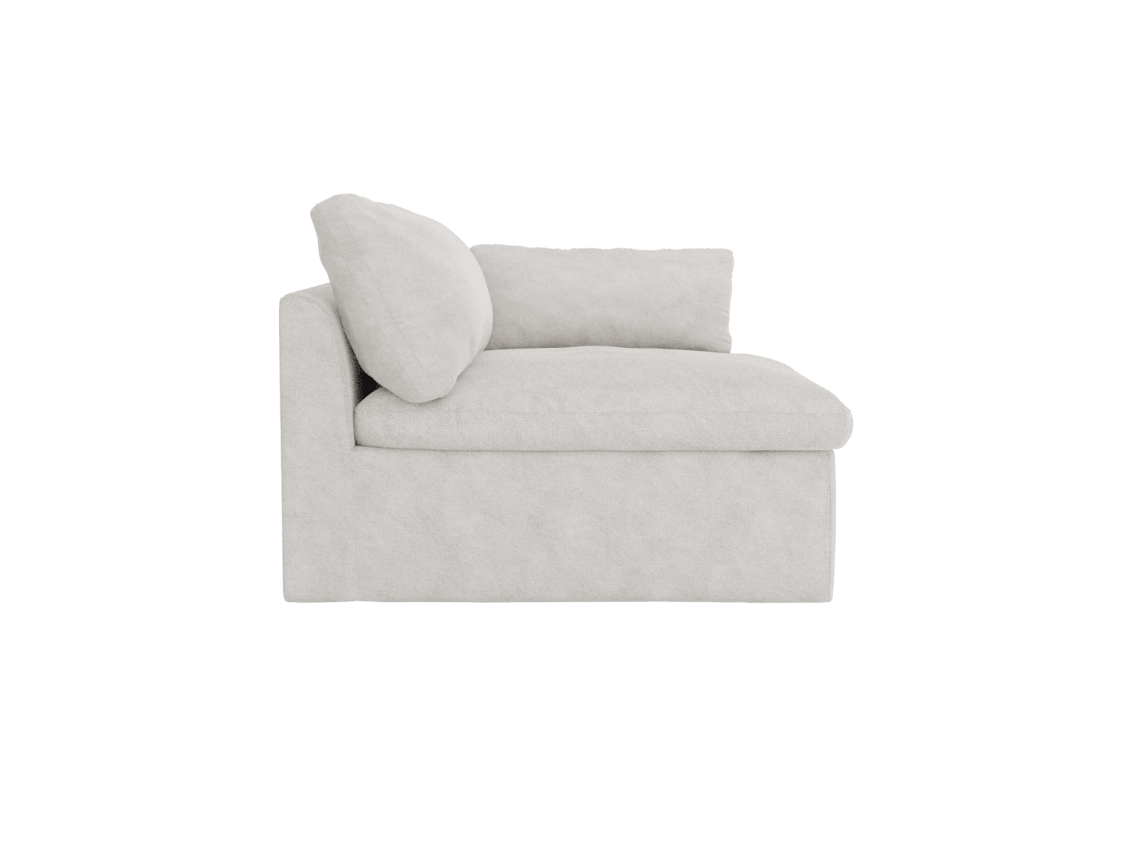 Retreat California Ivory 1 Seat Right Arm Facing Sofa Module color California Ivory
