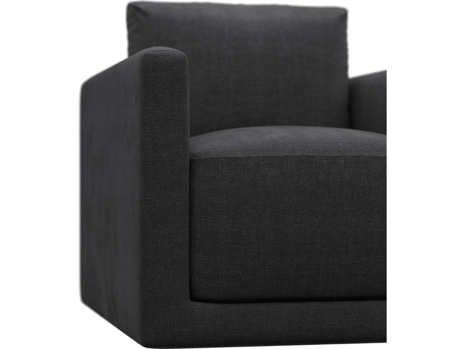 Haven Plaza Flint Grey Swivel Chair color Plaza Flint Grey