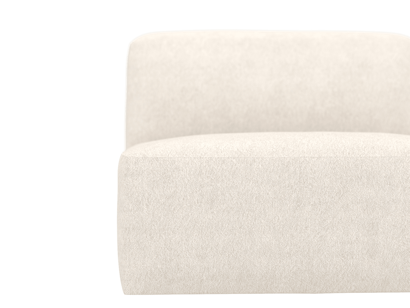 Copenhagen Noa Fog Armless Chair Sofa Module color Noa Fog