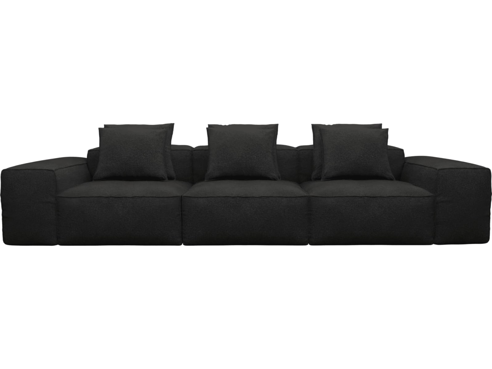 Riley California Charcoal Modular Sofa - 3 Seater color California Charcoal