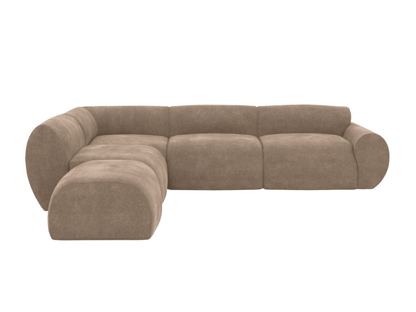 Malmo Tribute Walnut Sofa - 5 Seater LAF Terminal color Tribute Walnut