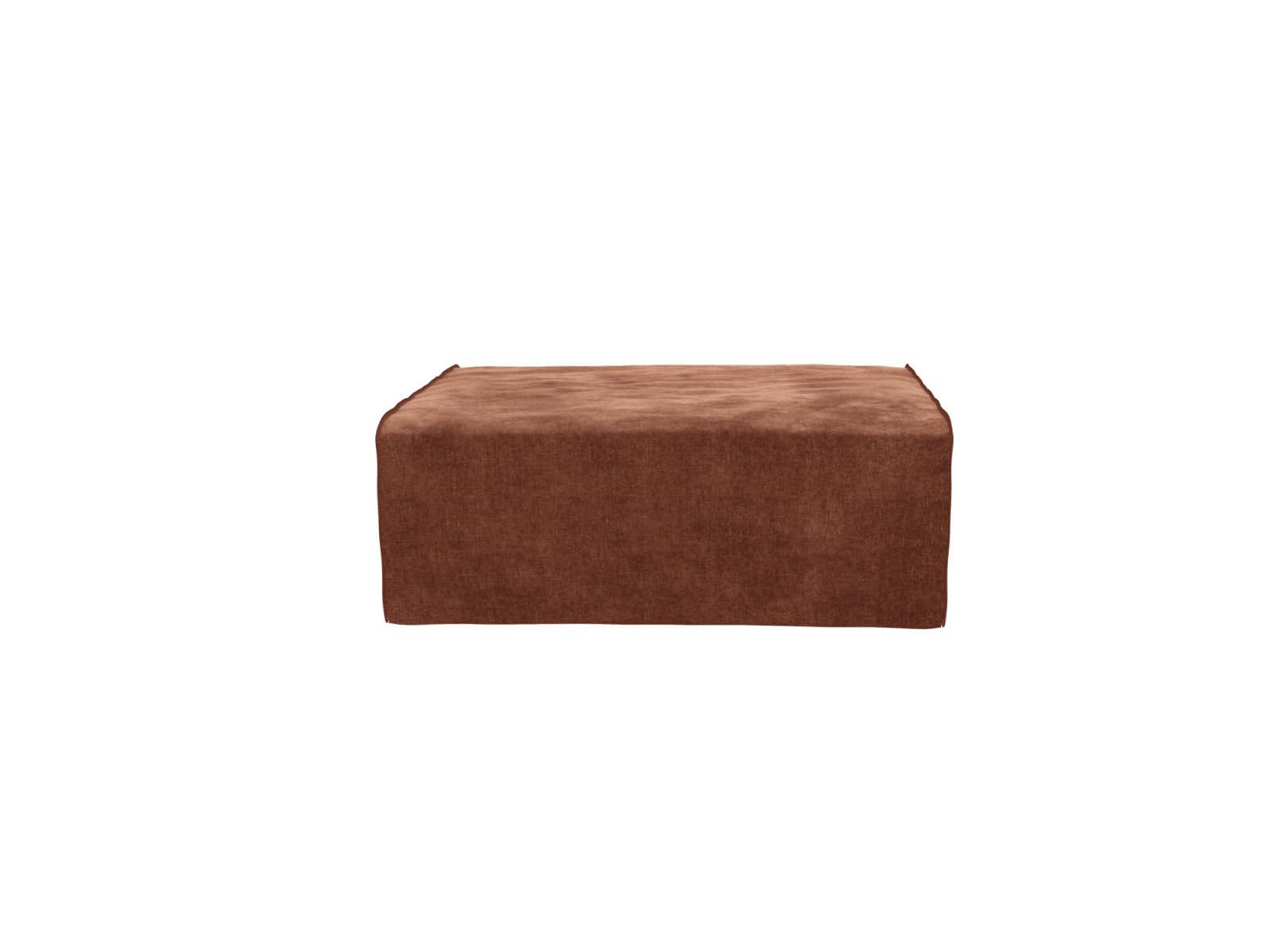 Como Muse Rust Ottoman - Large color Muse Rust