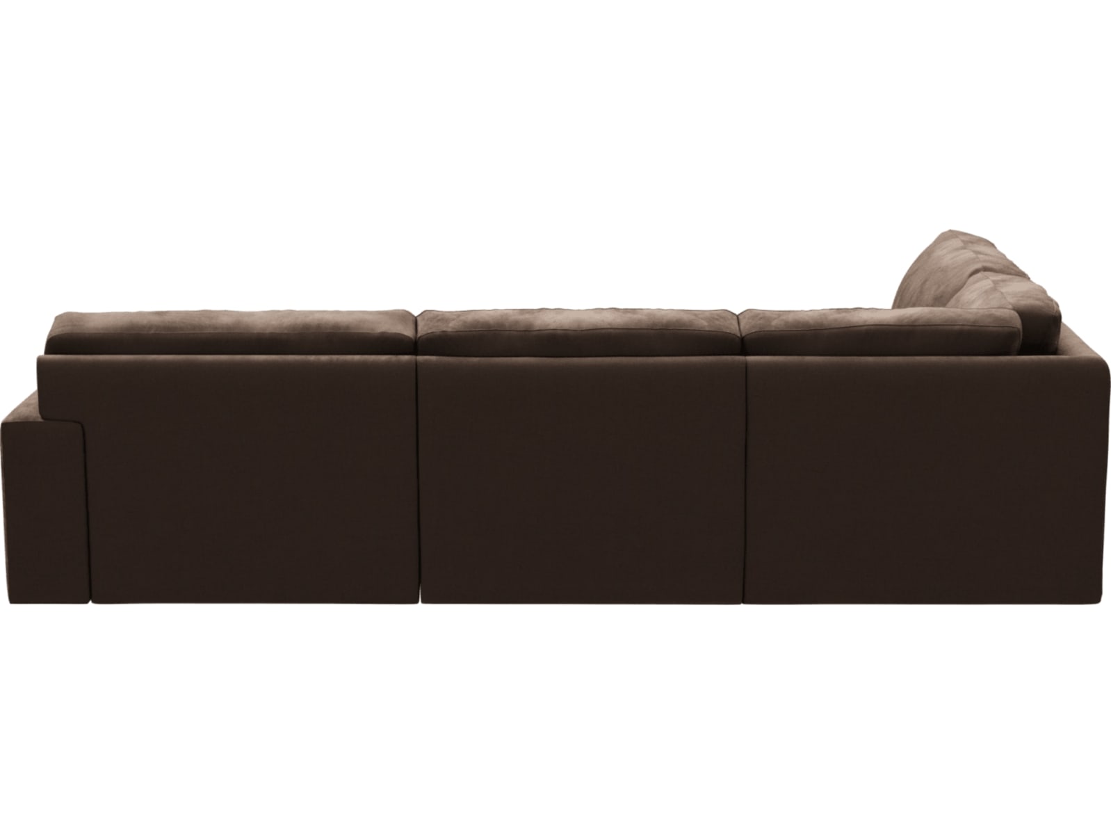 Monica Muse Chocolate Sofa - 4 Seater LAF Terminal color Muse Chocolate